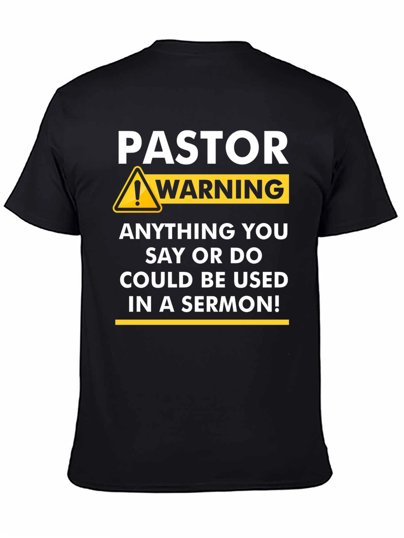 Pastor Warning Graphic Novelty T-Shirt - 4