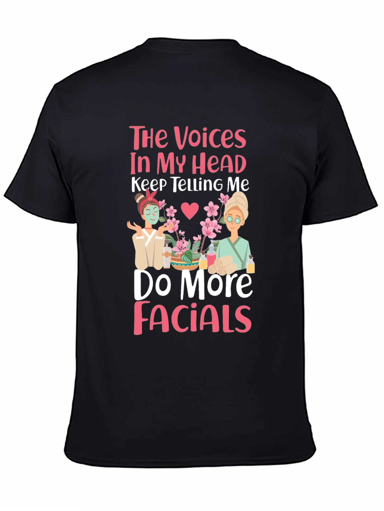 Black Voices in My Head Facials T-Shirt view 4
