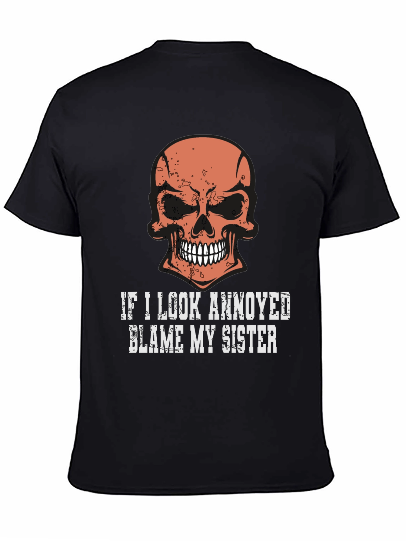 Black Annoyed? Blame My Sister Graphic Tee view 4