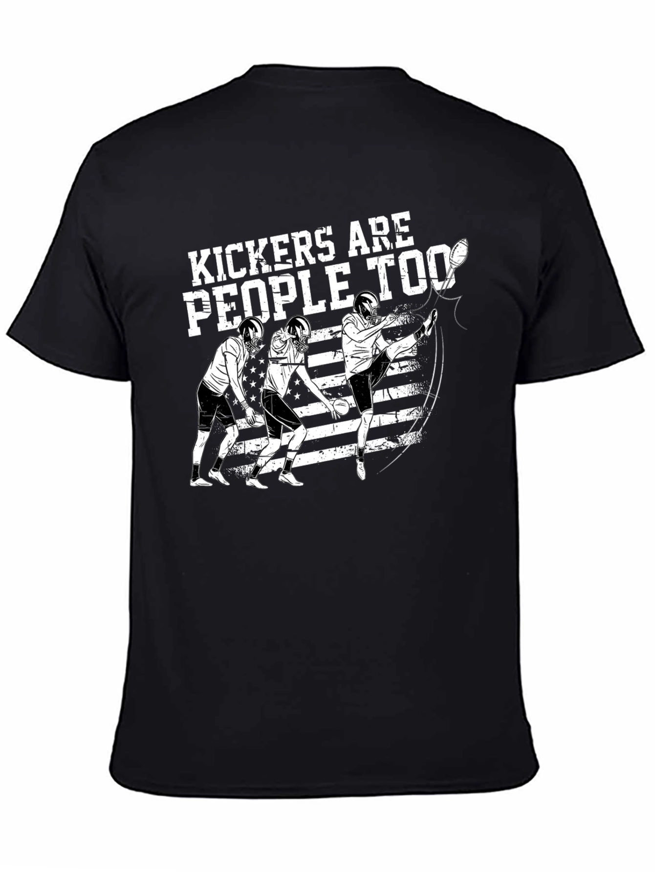 Black Kickers Are People Too Graphic Tee view 4