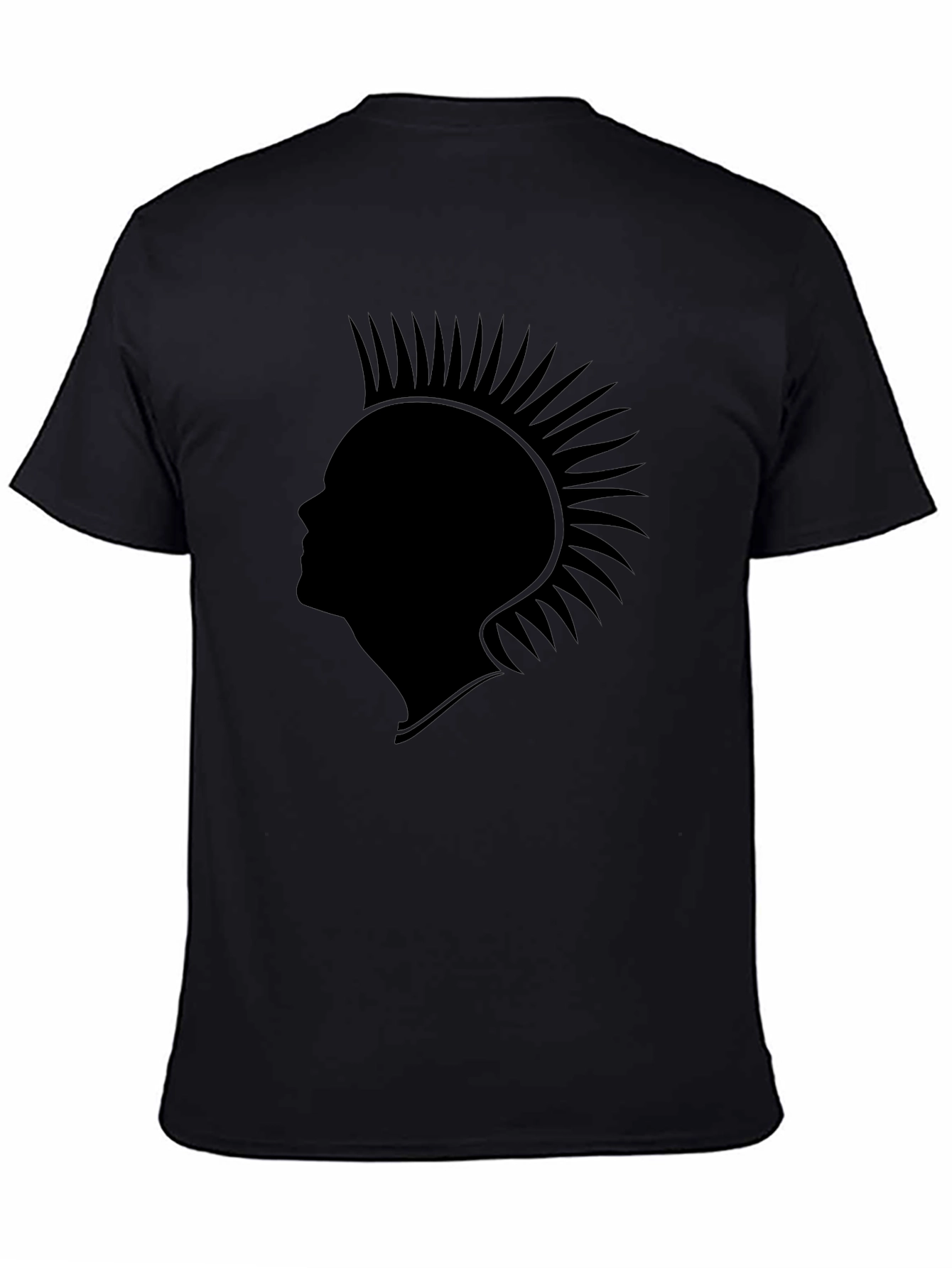 Black Punk Silhouette Graphic Tee - Classic Black view 4