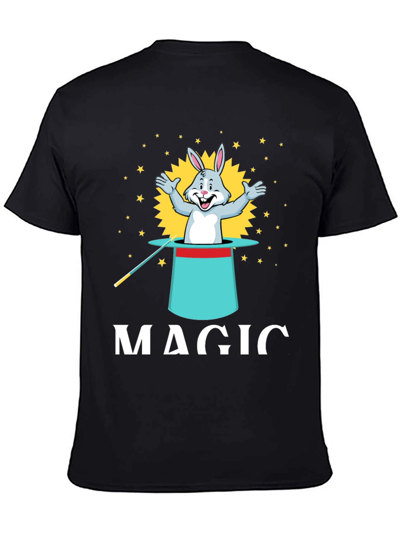 Black Magic Rabbit Tee - Illusionist Style view 4