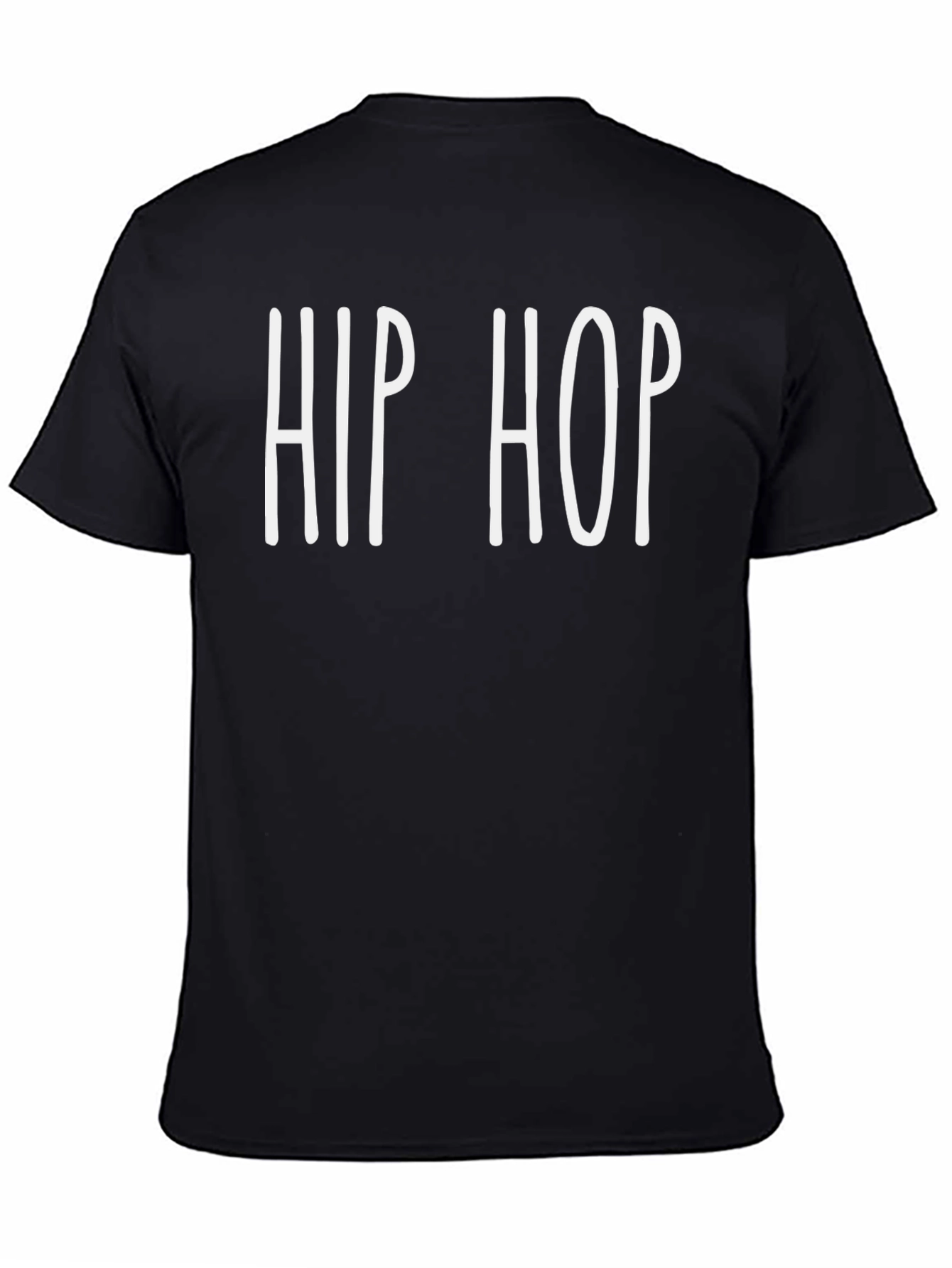 Black Hip Hop Graphic T-Shirt - Urban Style view 4