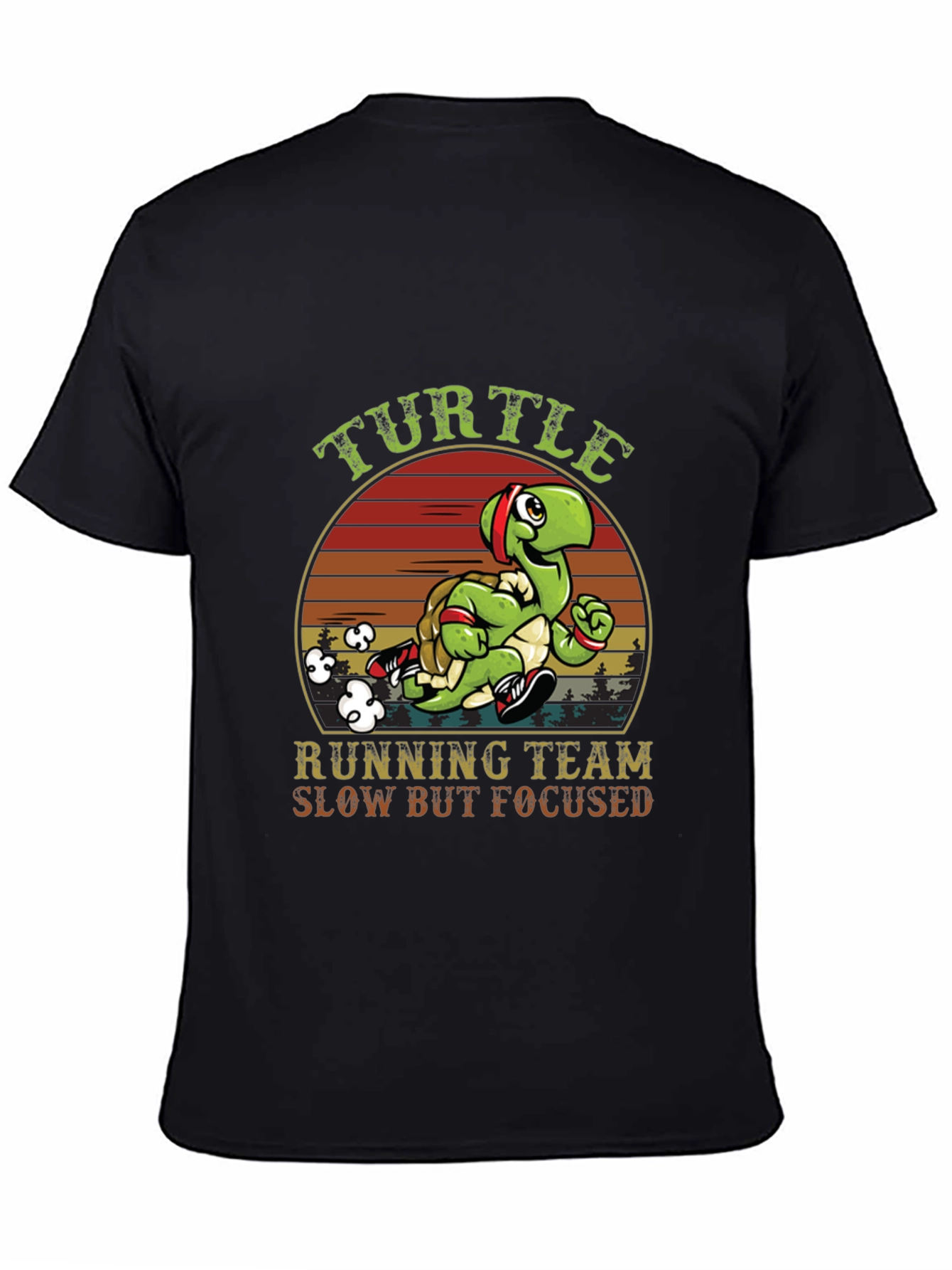 Black Turtle Running Team T-Shirt view 4