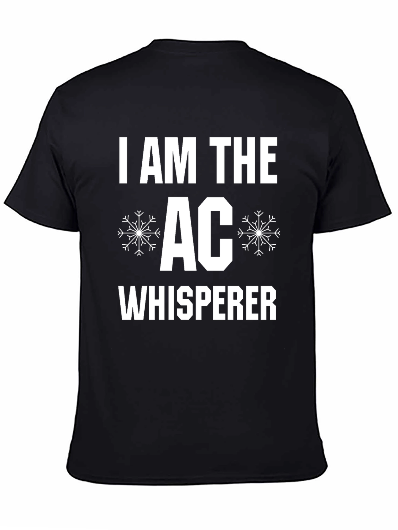 Black AC Whisperer Graphic T-Shirt - Black Cotton Blend view 4