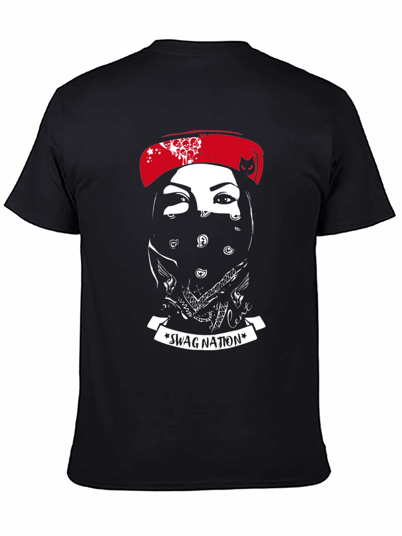 Black Swag Nation Graphic Tee - Men's Black T-Shirt view 4
