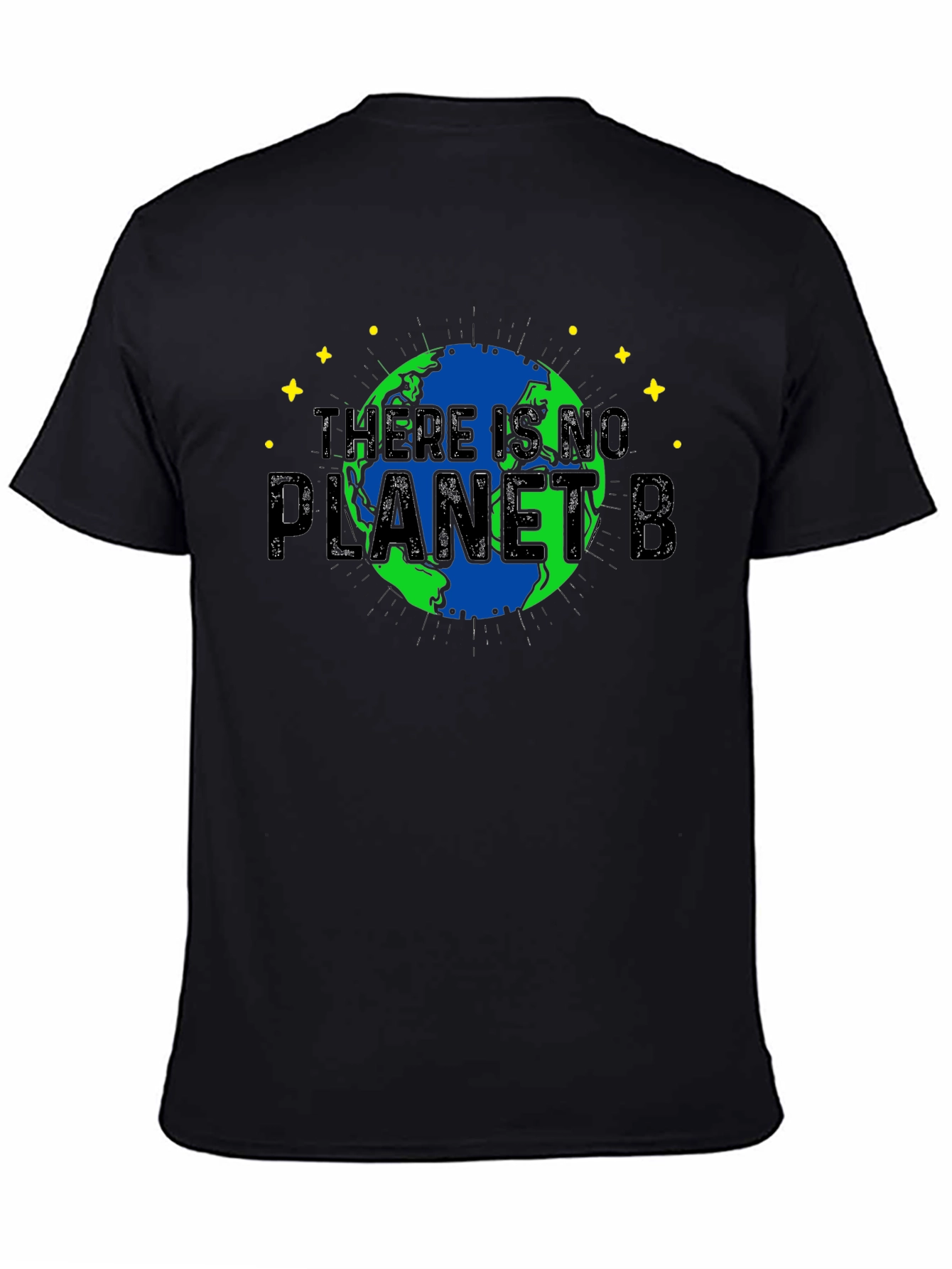 Black There Is No Planet B T-Shirt view 4