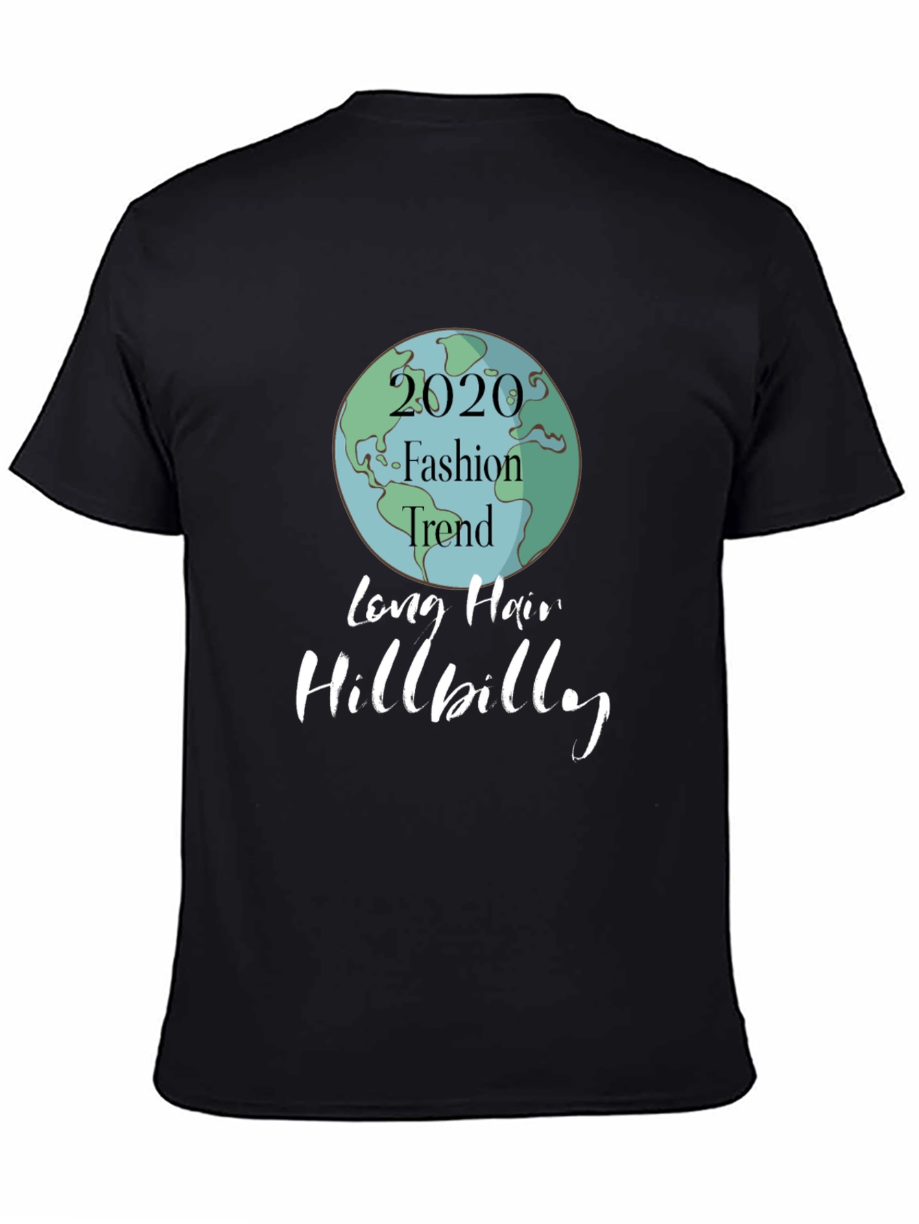 Black 2020 Fashion Trend Hillbilly Graphic Tee view 4
