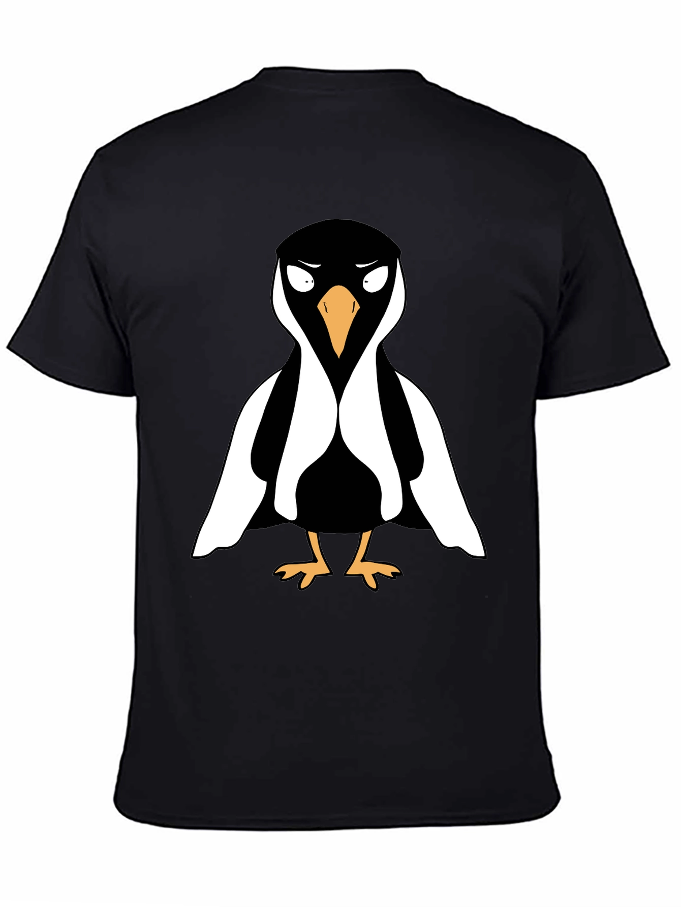Black Cool Penguin Graphic Tee - Black T-Shirt view 4