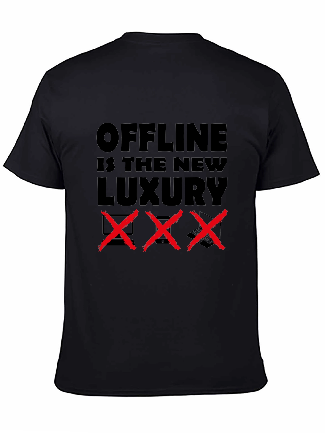 Black Offline is the New Luxury Graphic Tee view 4
