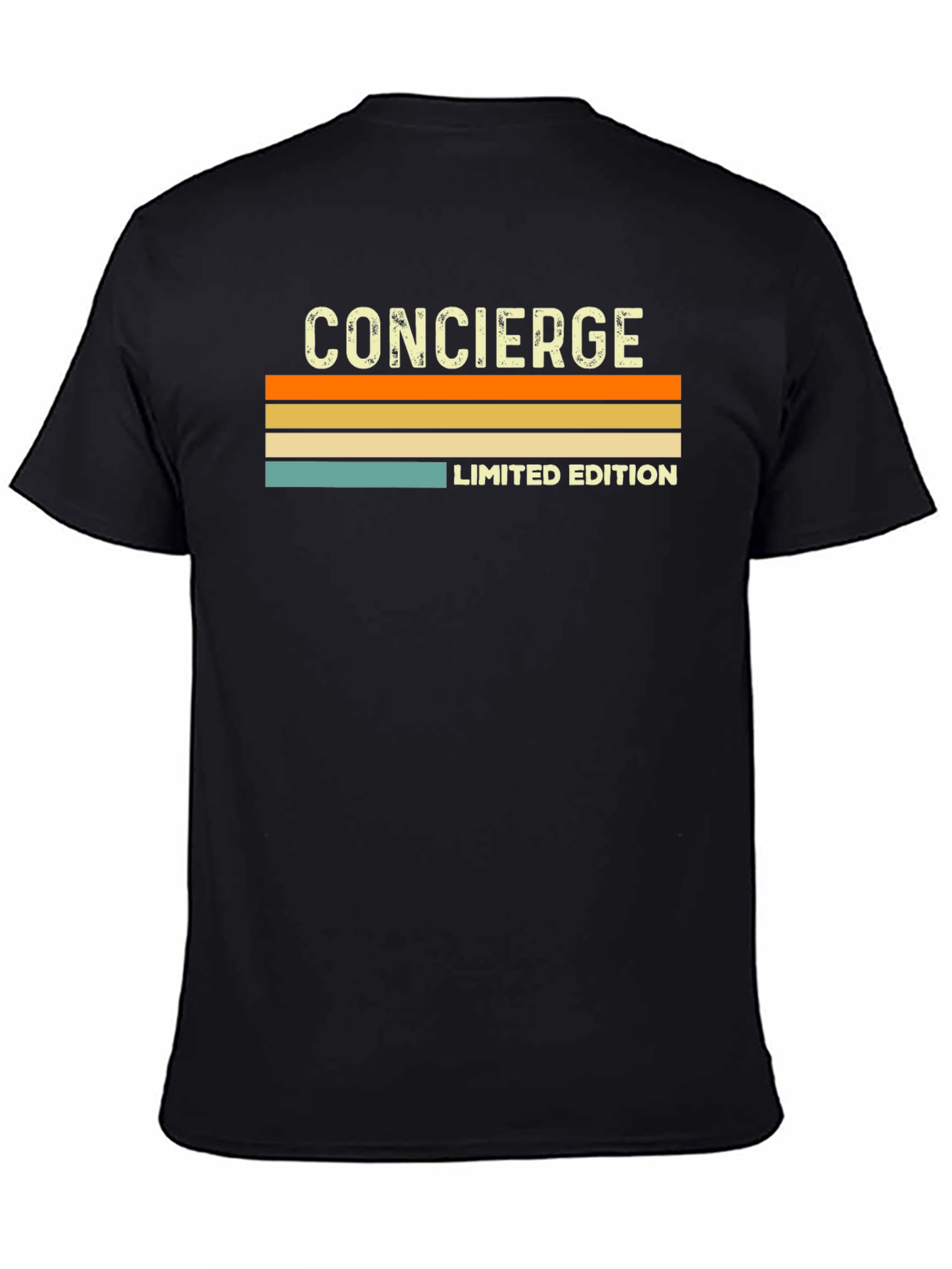 Black Concierge Limited Edition Vintage Style T-Shirt view 4