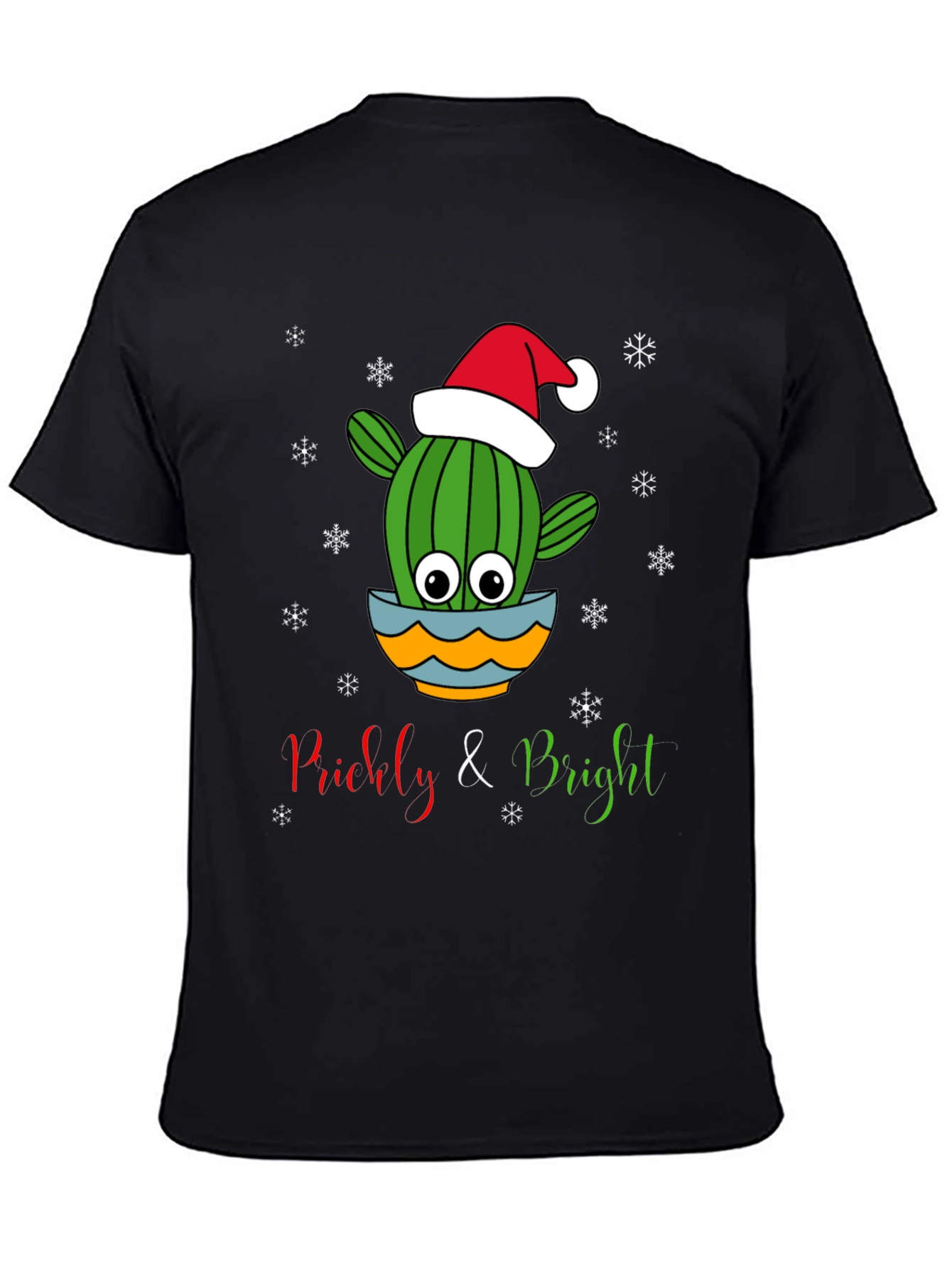 Prickly & Bright Christmas Cactus Graphic Tee - 4