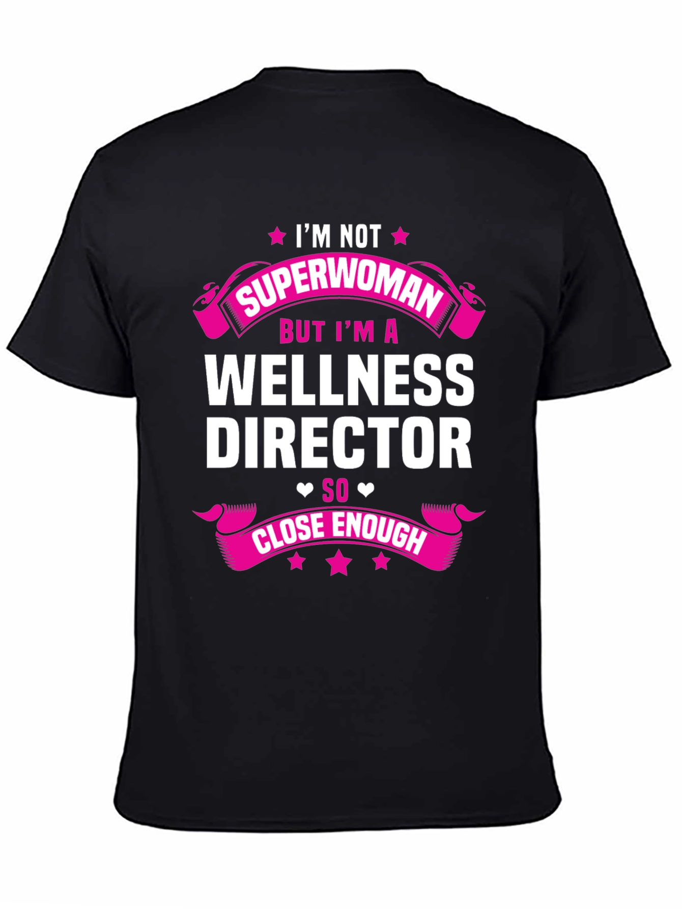 Black Wellness Director Superwoman Graphic T-Shirt view 4