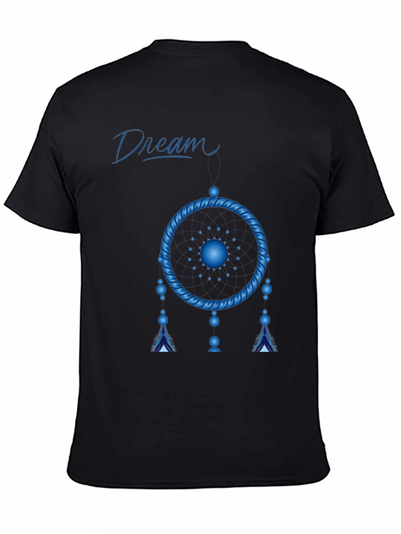 Black Dream Catcher Graphic Tee - Unisex Black T-Shirt view 4