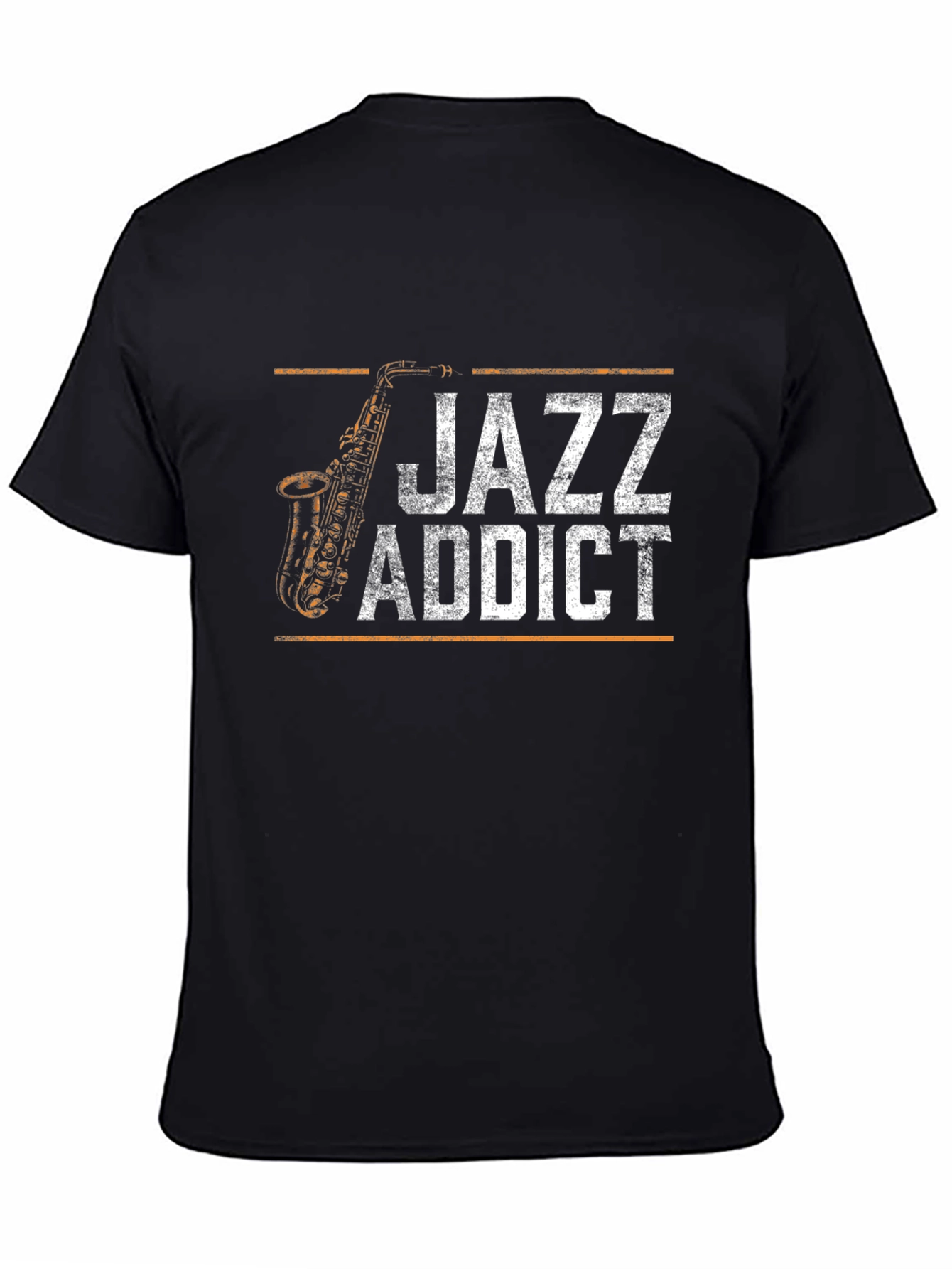 Black Jazz Addict T-Shirt - Black view 4
