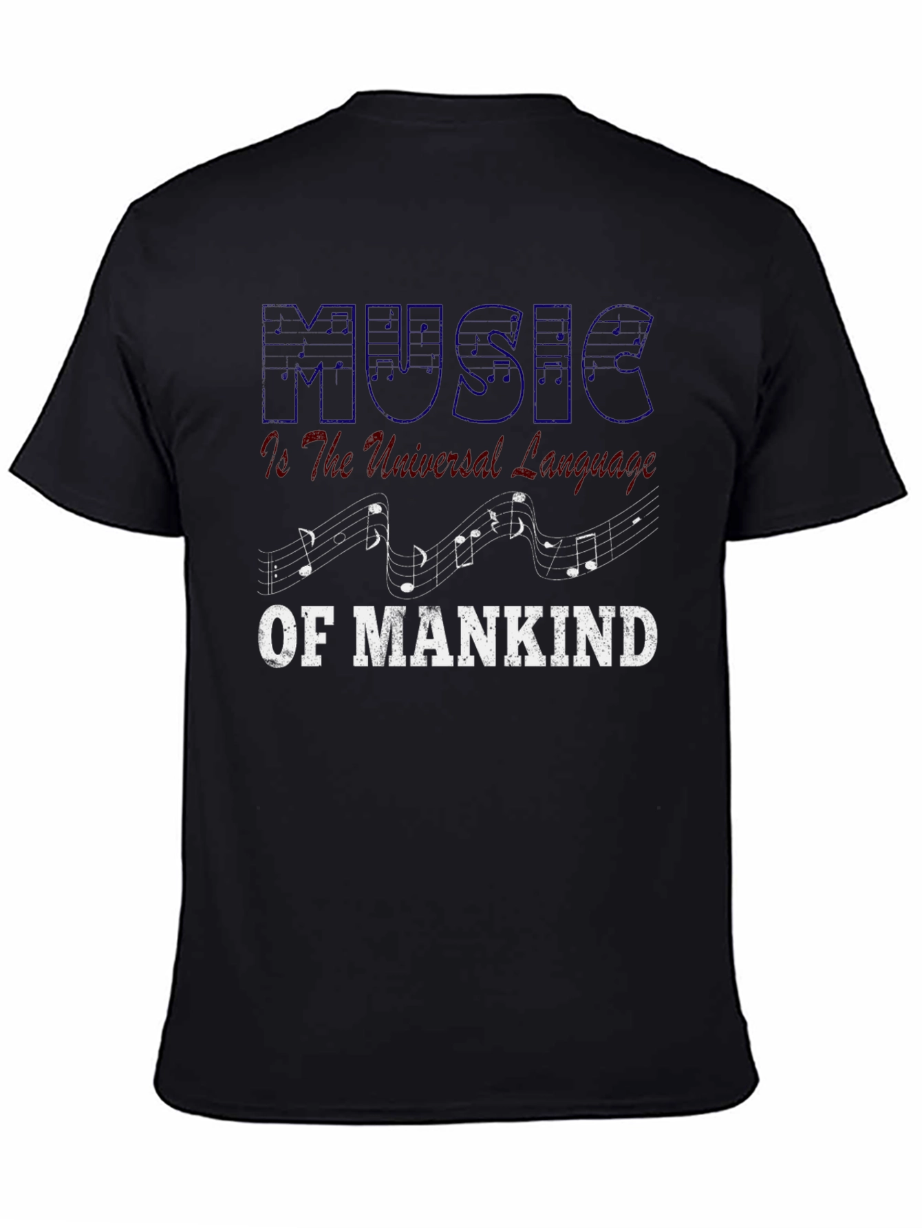 Black Music is the Universal Language Graphic Tee view 4