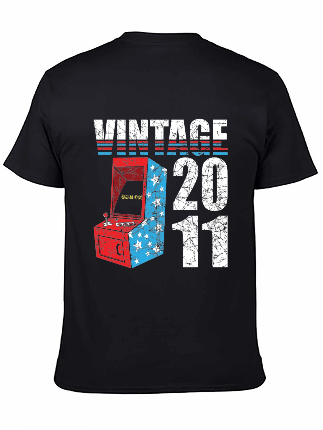 Black Vintage 2011 Arcade T-Shirt view 4