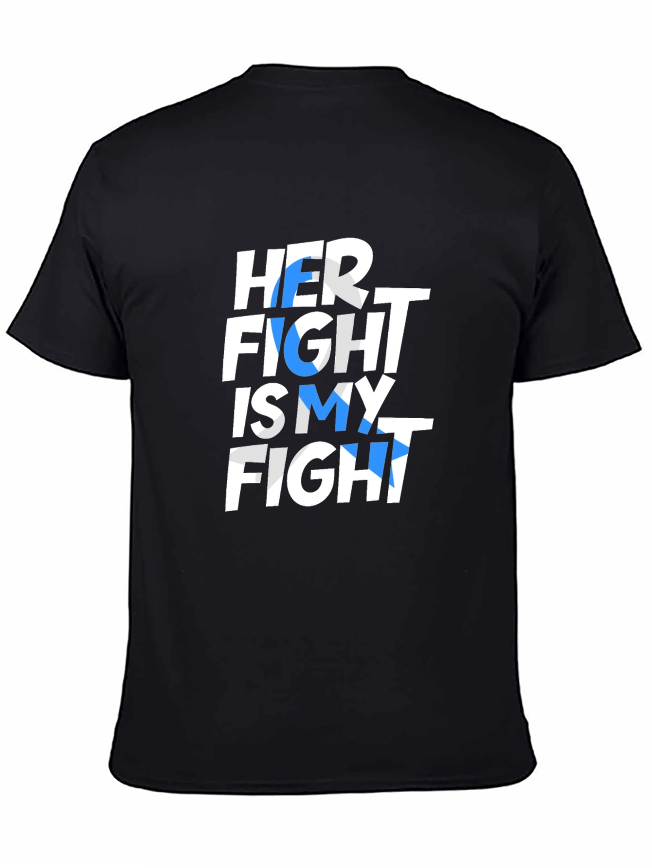 Black Her Fight is My Fight T-Shirt view 4