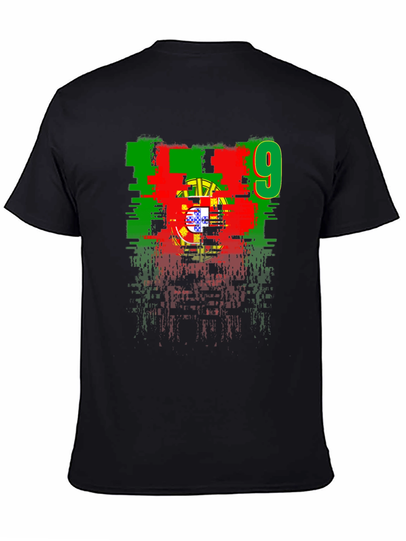 Portugal Flag Number 9 Graphic T-Shirt - 4