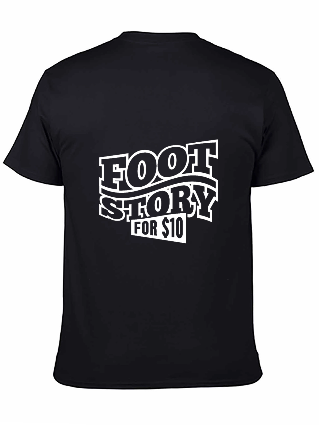 Black Foot Story T-Shirt - Unique Graphic Tee view 4