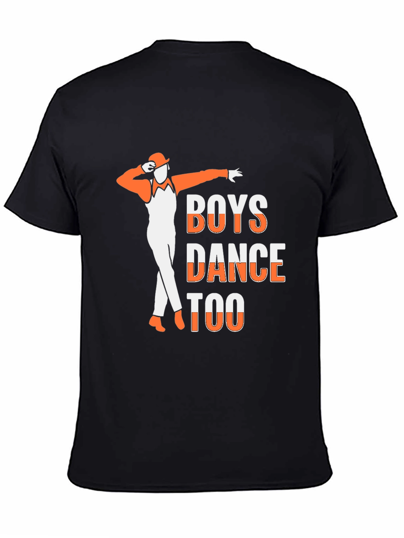 Black Boys Dance Too T-Shirt - Cool Graphic Tee view 4
