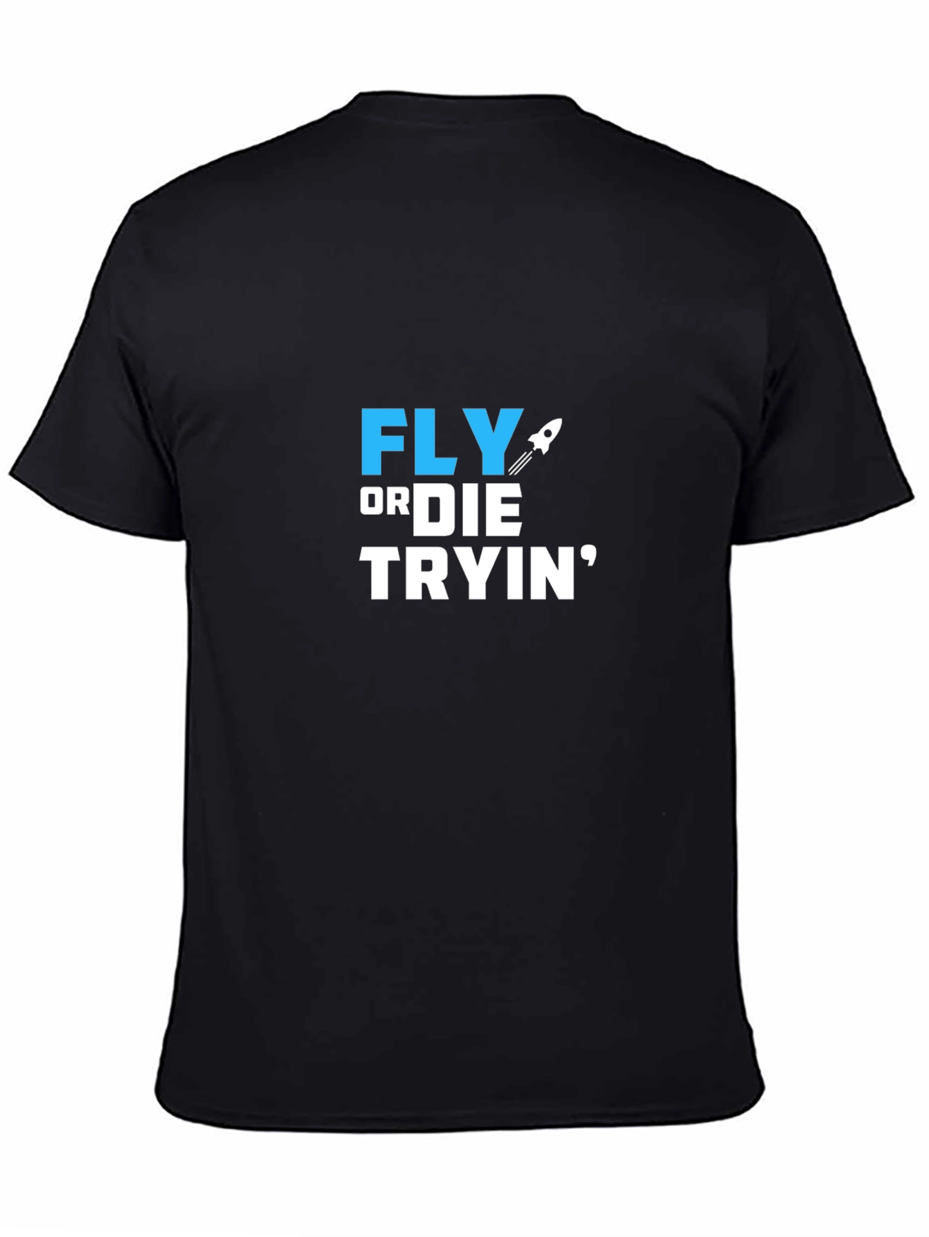 Black Fly or Die Tryin' Graphic T-Shirt view 4