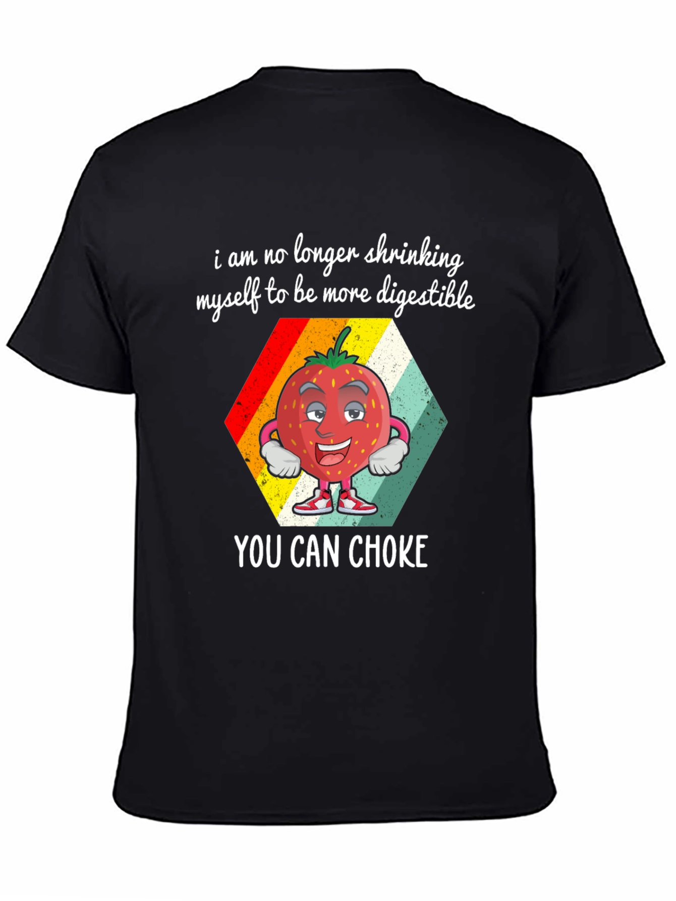 Digestible Strawberry Graphic T-Shirt - 4