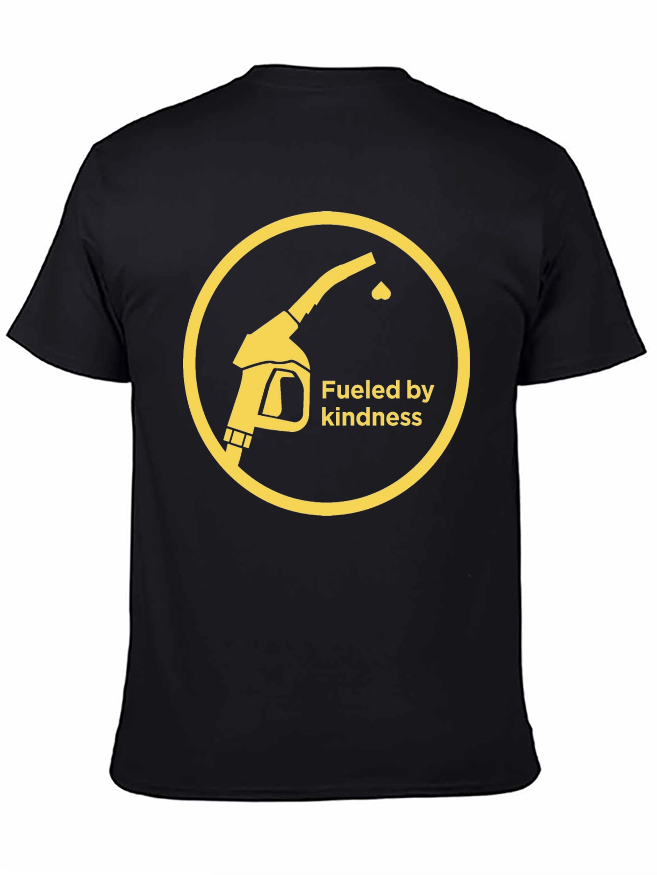 Black Fueled by Kindness Graphic Tee - Black view 4