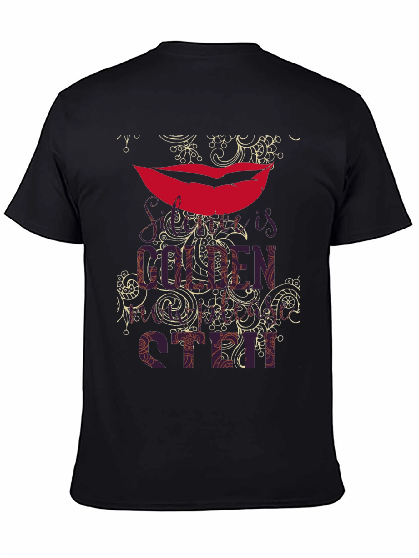 Black Queen of Style Graphic T-Shirt - Black view 4