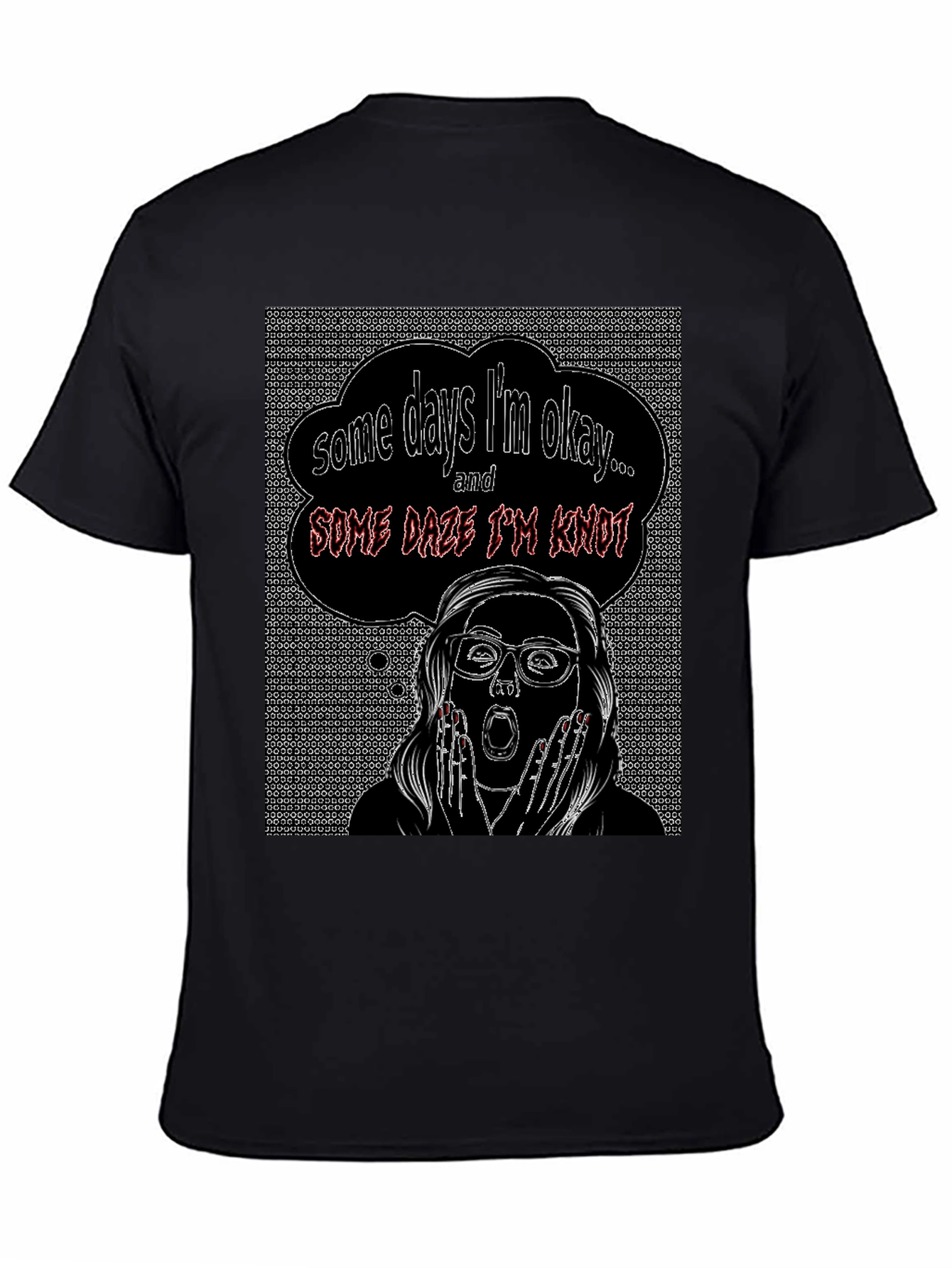 Black Some Days I'm Okay T-Shirt view 4