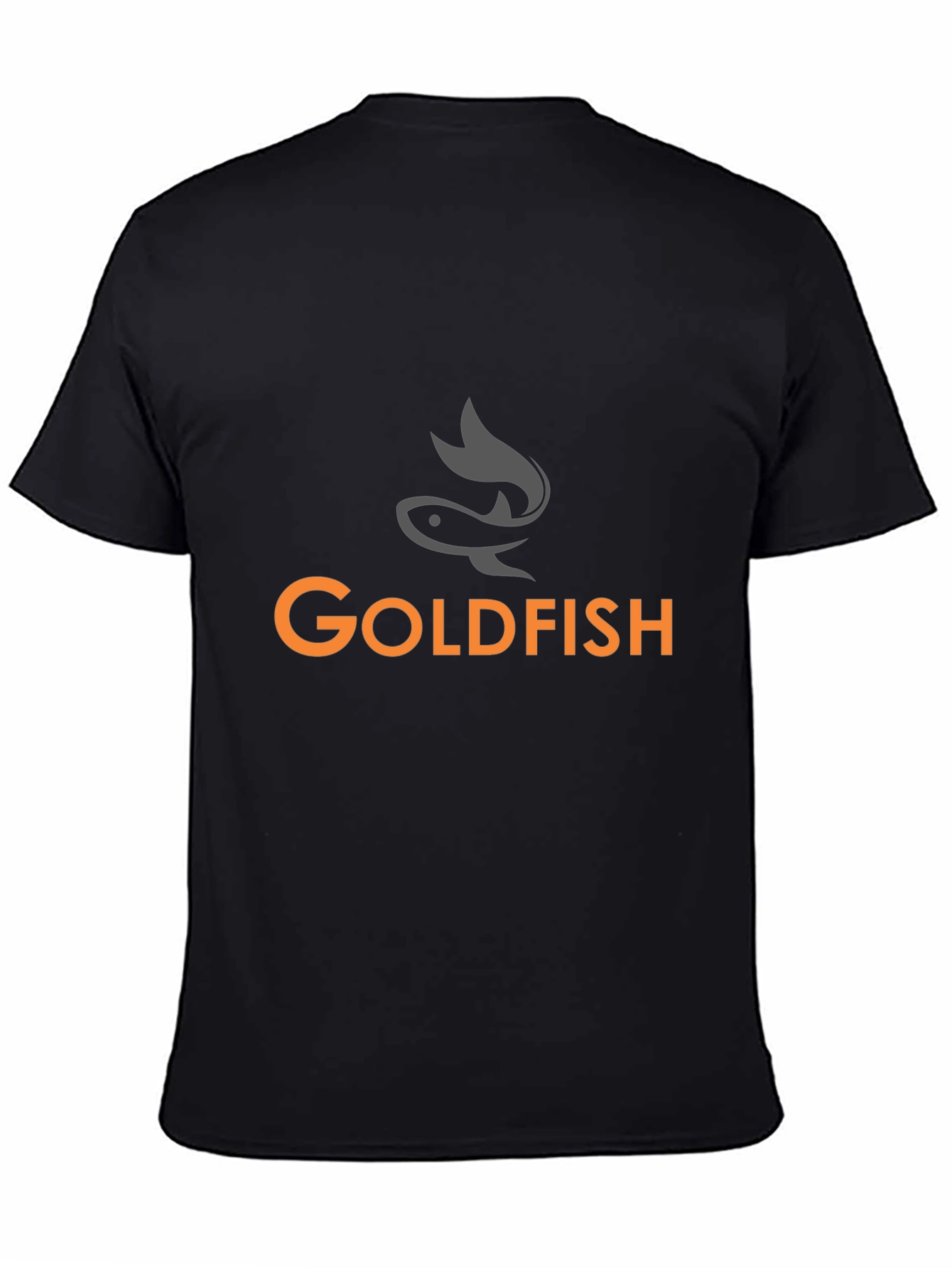 Black Goldfish Graphic Tee - Black Cotton T-Shirt view 4