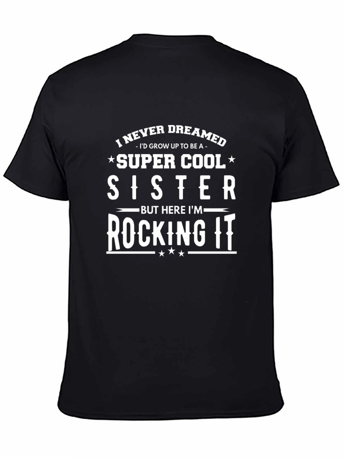 Super Cool Sister T-Shirt - Black - 4