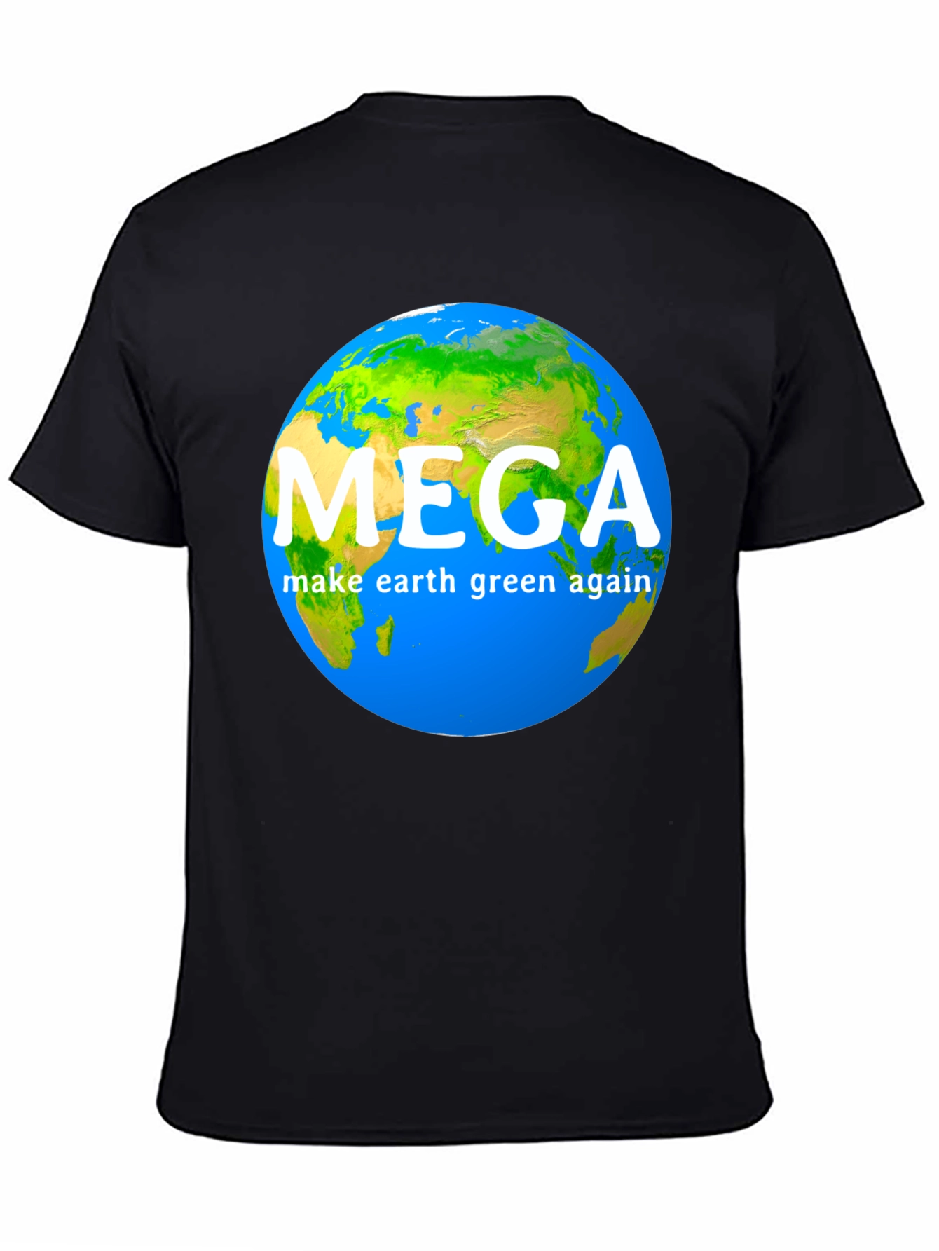 Black MEGA Make Earth Green Again T-Shirt view 4