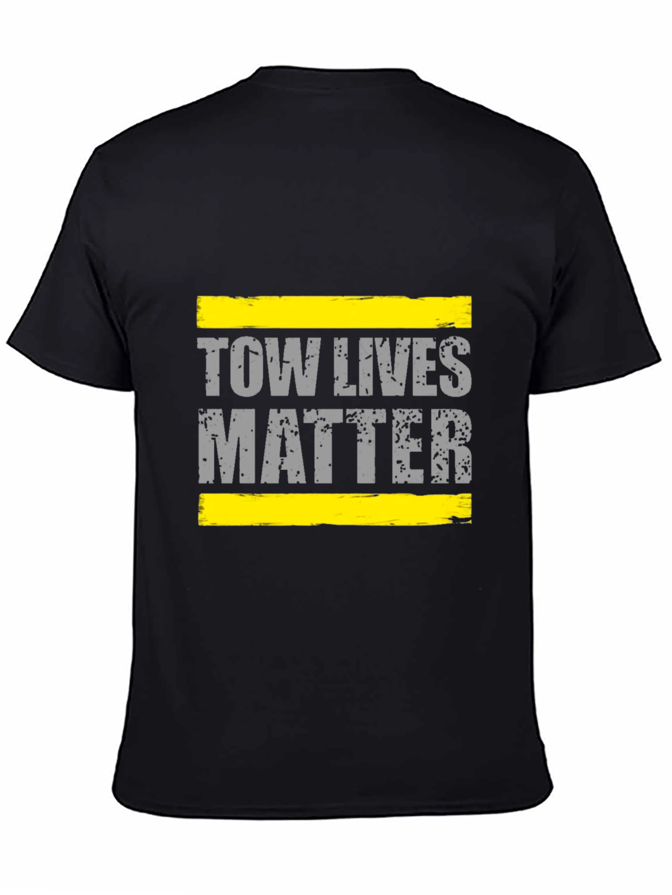 Black Tow Lives Matter T-Shirt - Black Graphic Tee view 4