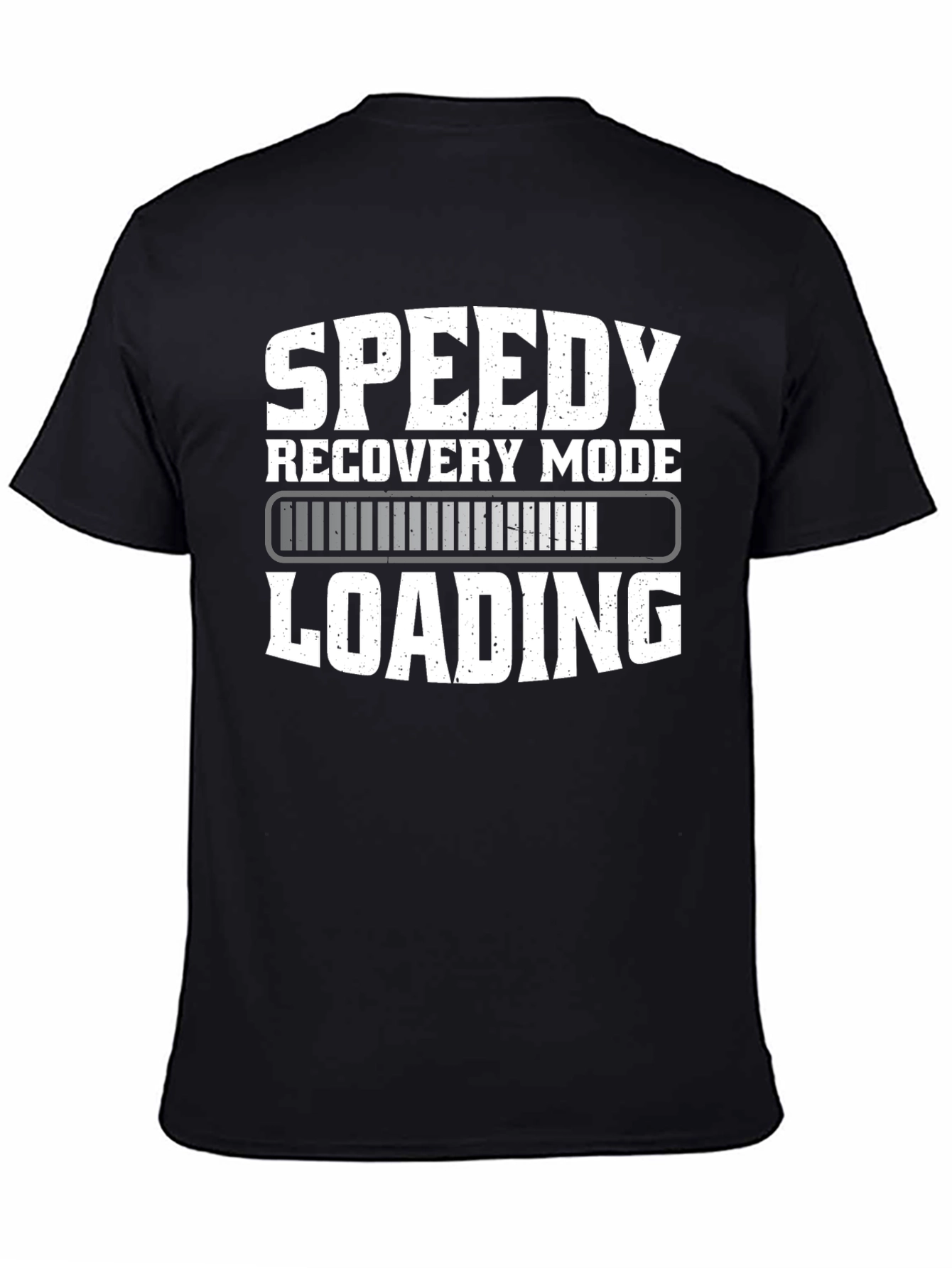 Black Speedy Recovery Mode Loading T-Shirt view 4