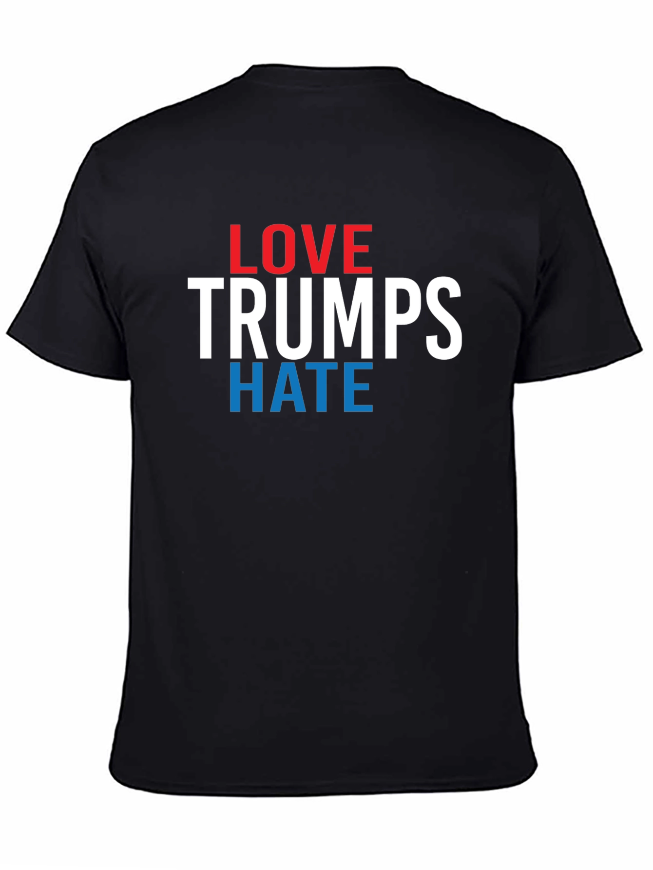 Black Love Trumps Hate Graphic T-Shirt - Political Statement Tee view 4