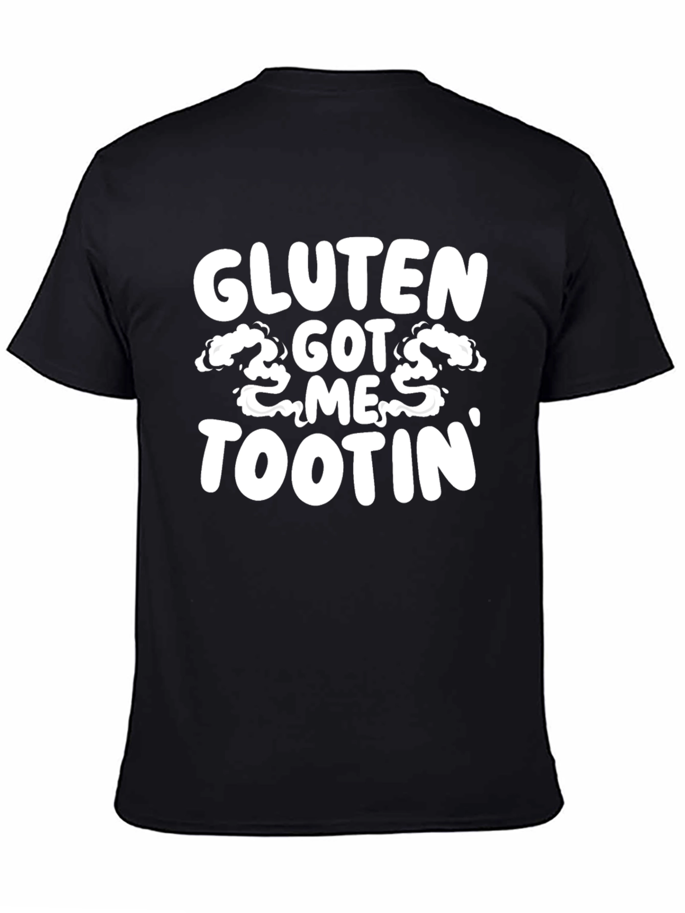 Black Gluten Got Me Tootin' Graphic T-Shirt - Black view 4