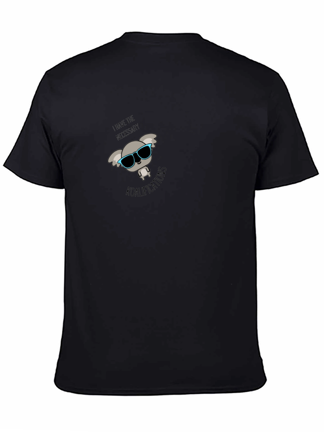 Black Koala-fications T-Shirt - Funny Koala Tee view 4