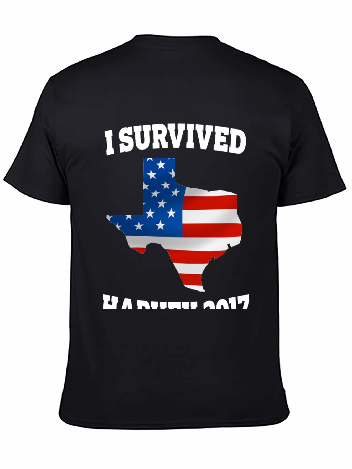 I Survived Hurricane Harvey 2017 Texas USA Flag T-Shirt - 4