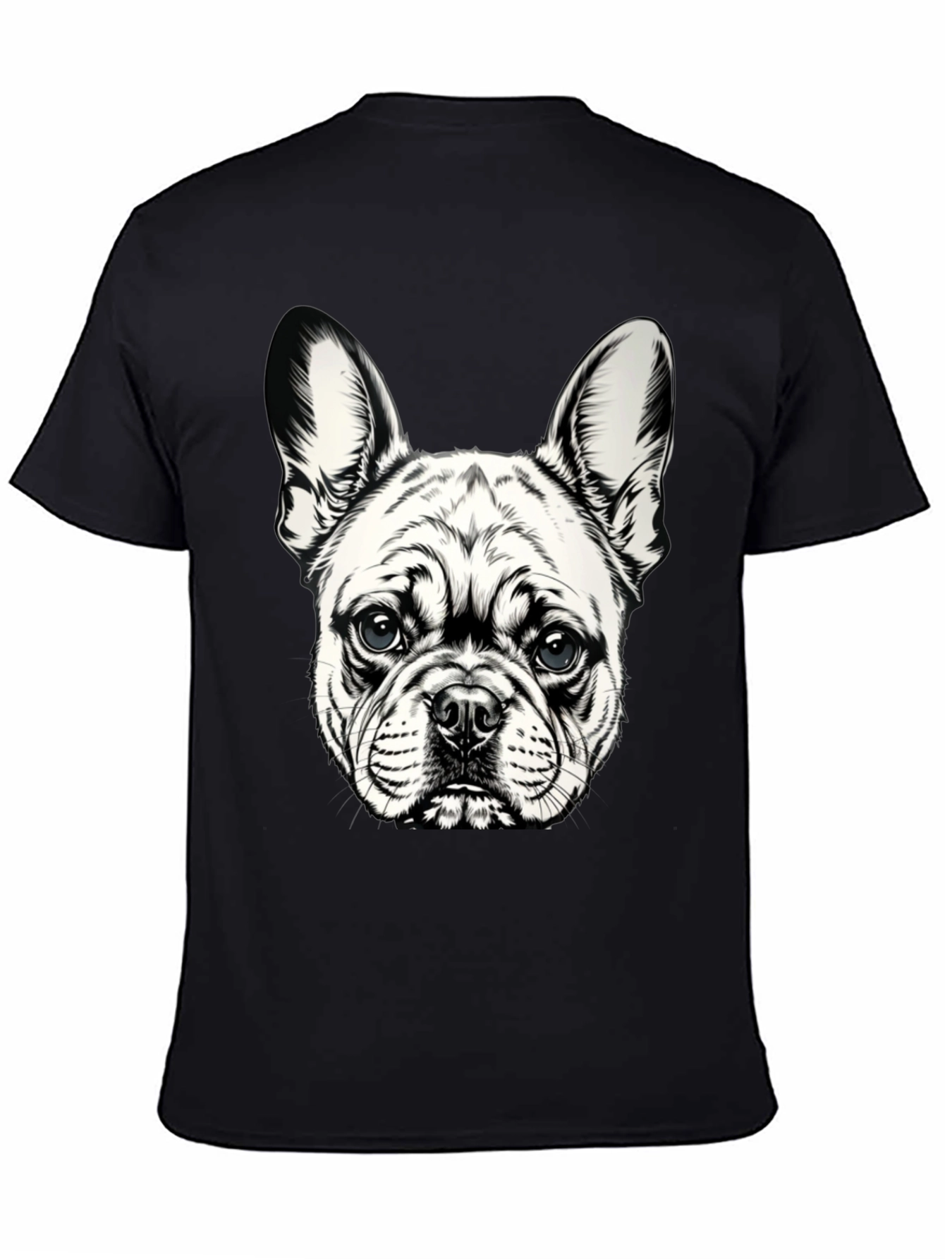 Black Dog Graphic T-Shirt - Black Cotton Blend view 4