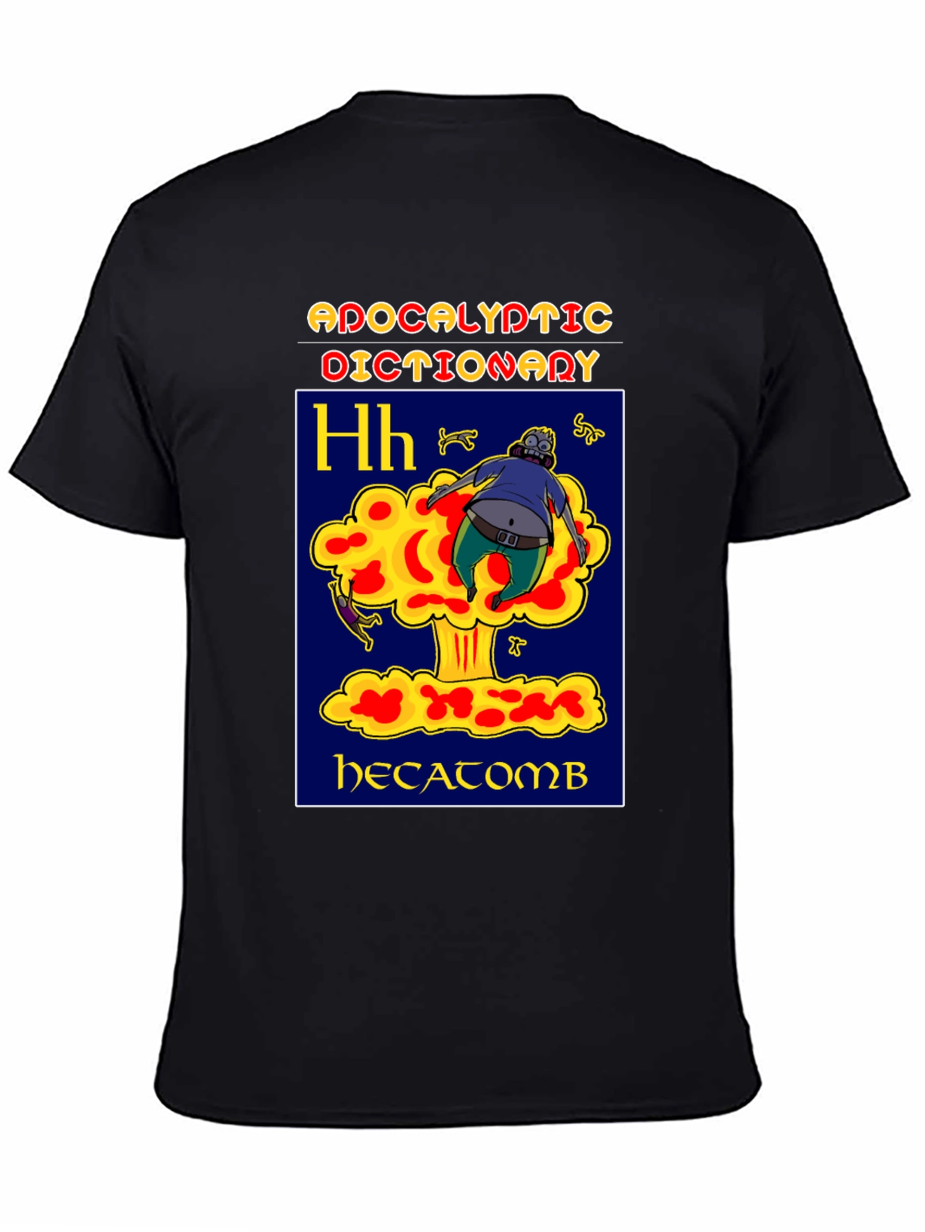 Black Apocalyptic Dictionary Hecatomb T-Shirt view 4