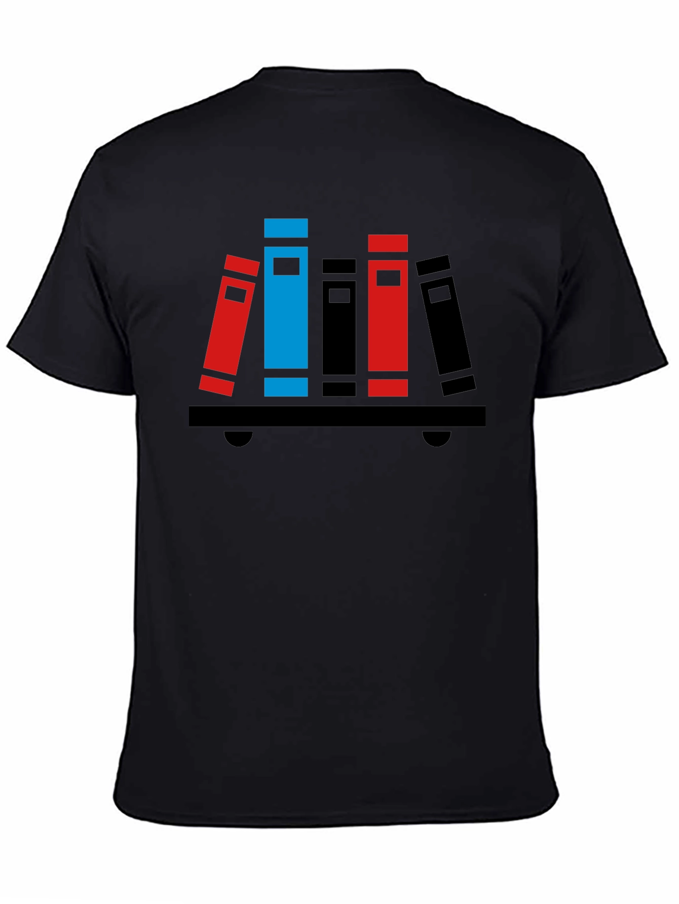 Black Book Shelf T-Shirt - Graphic Tee view 4