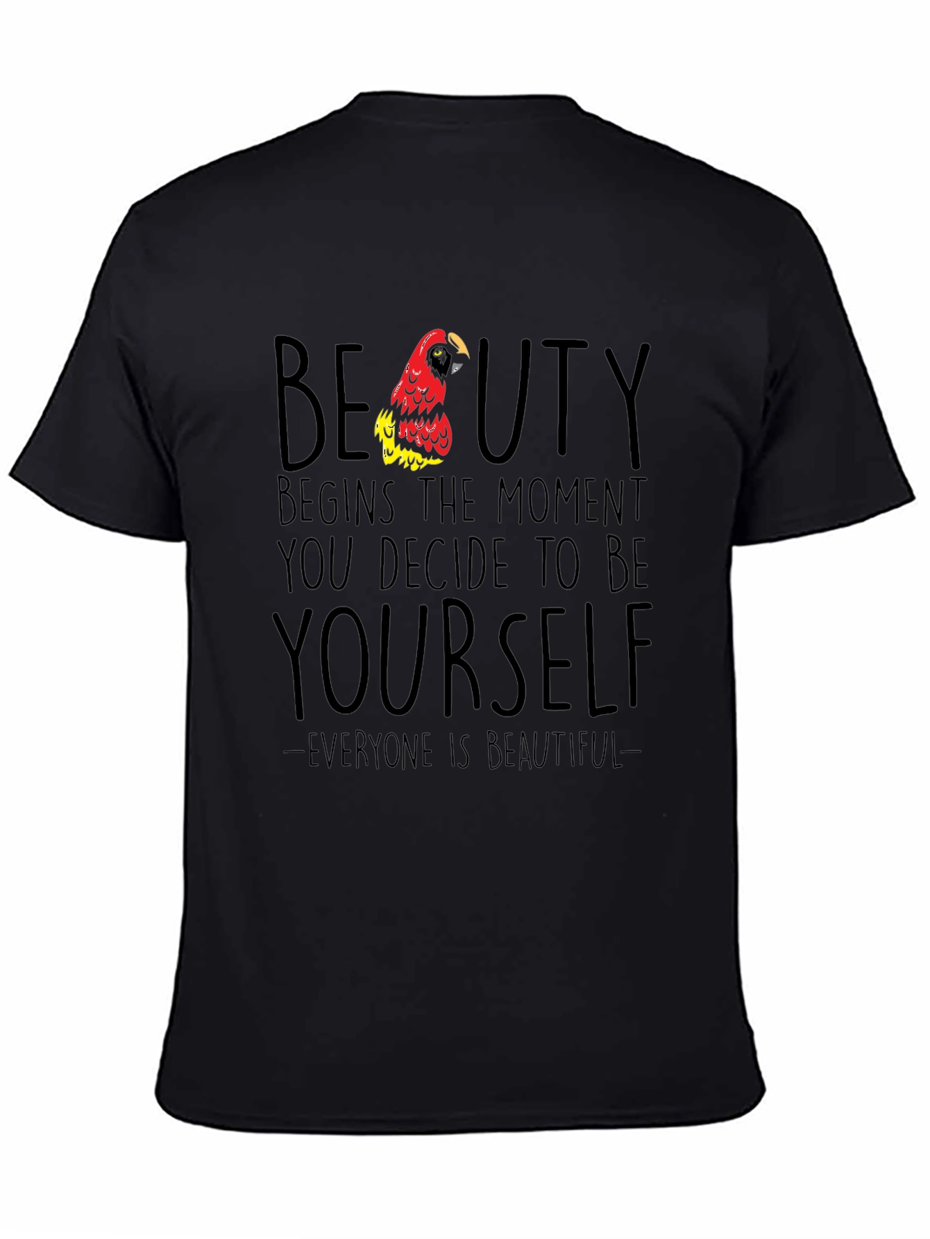 Black Beauty Begins Parrot Graphic T-Shirt view 4