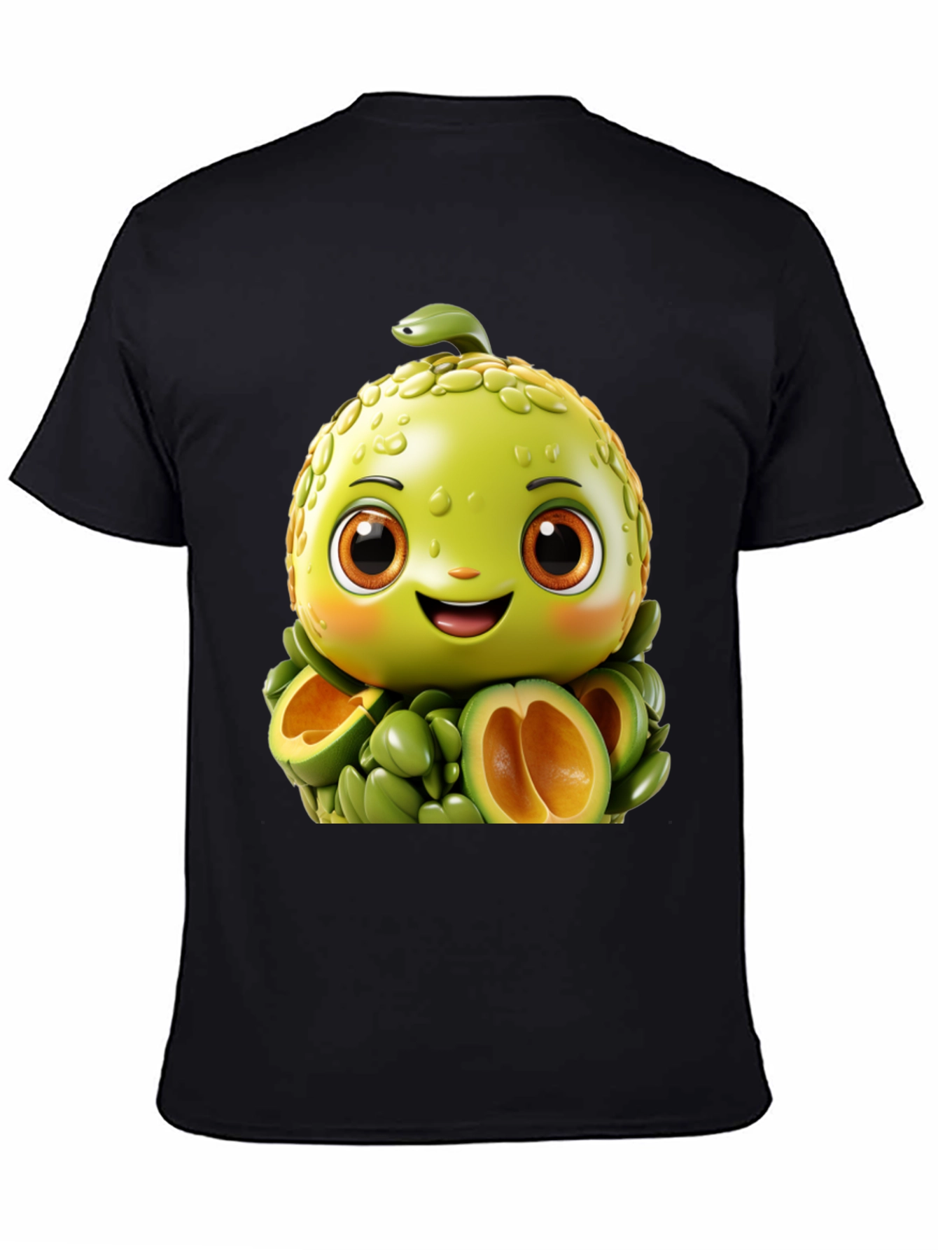 Black Avocado Character T-Shirt view 4