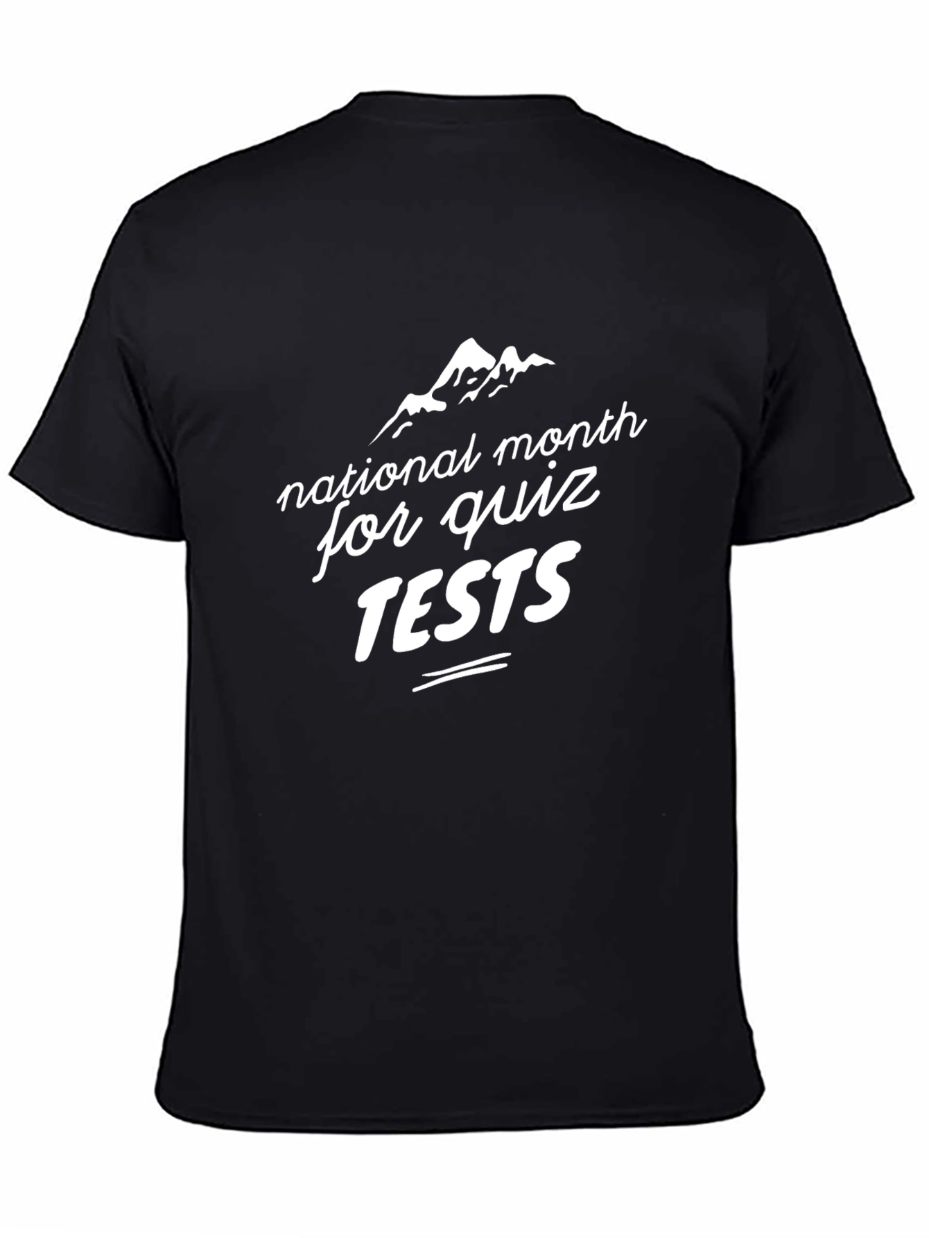 Black National Quiz Month T-Shirt view 4