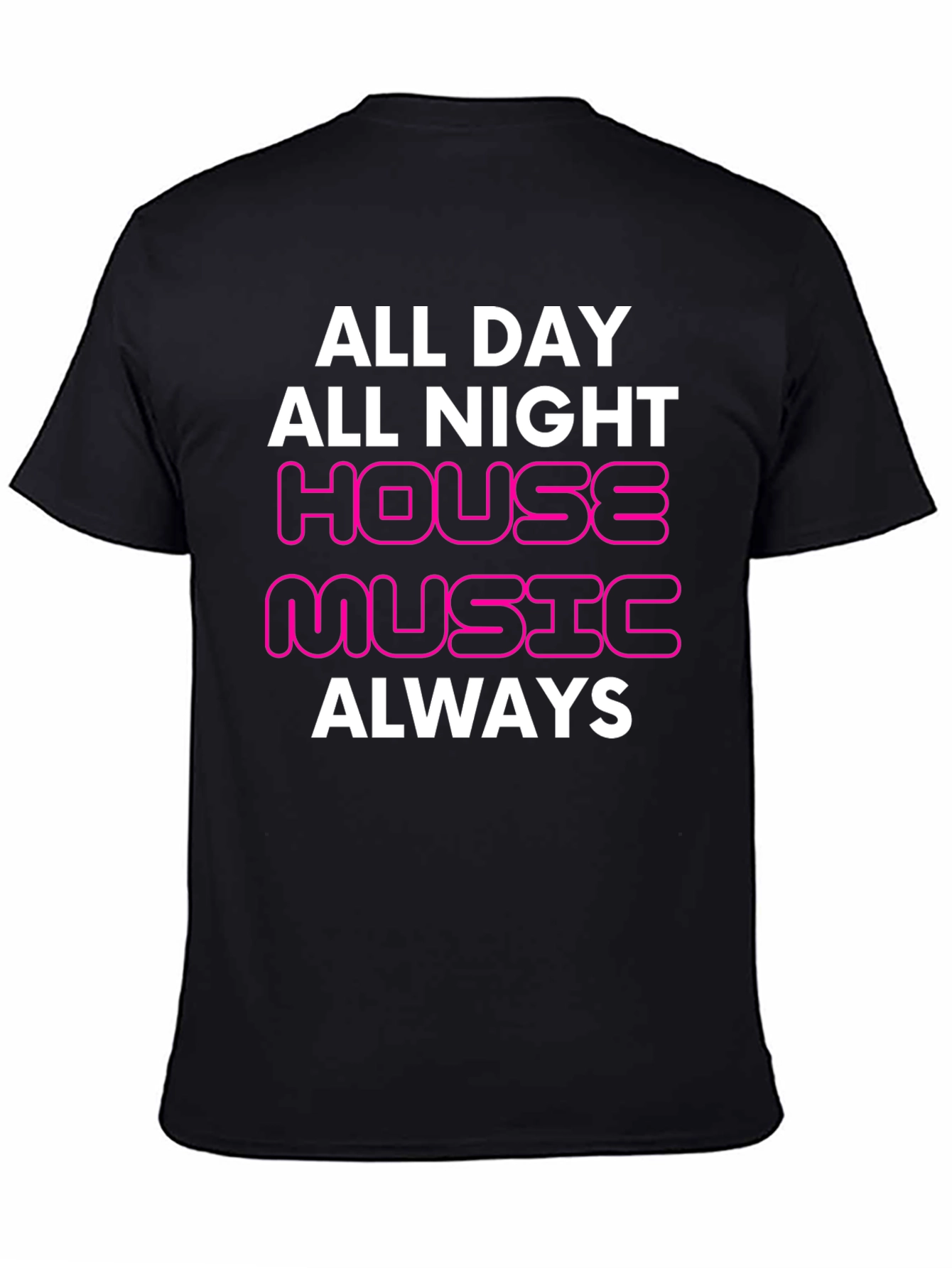 Black House Music Always T-Shirt view 4