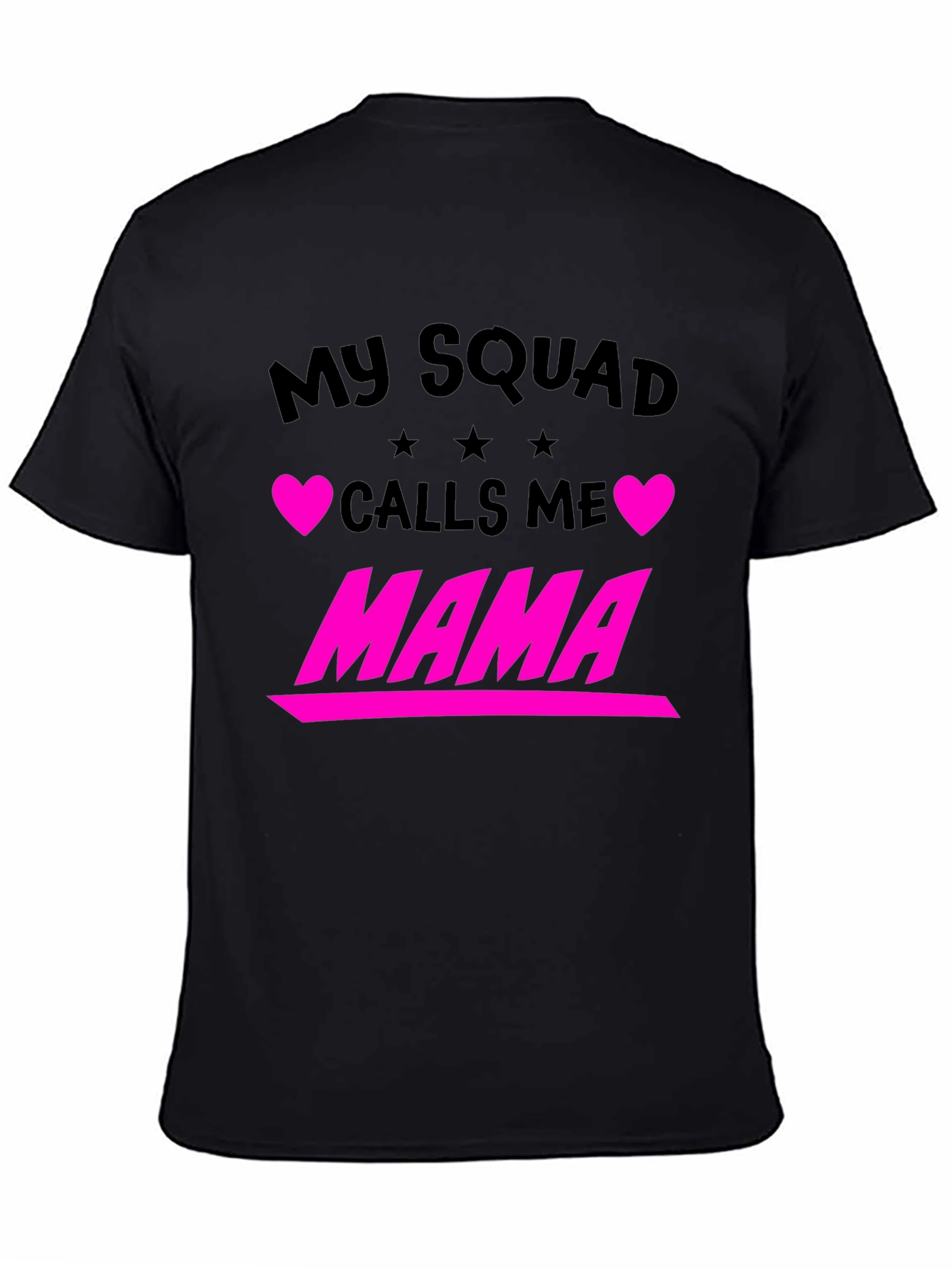 Black My Squad Calls Me Mama Graphic Tee view 4
