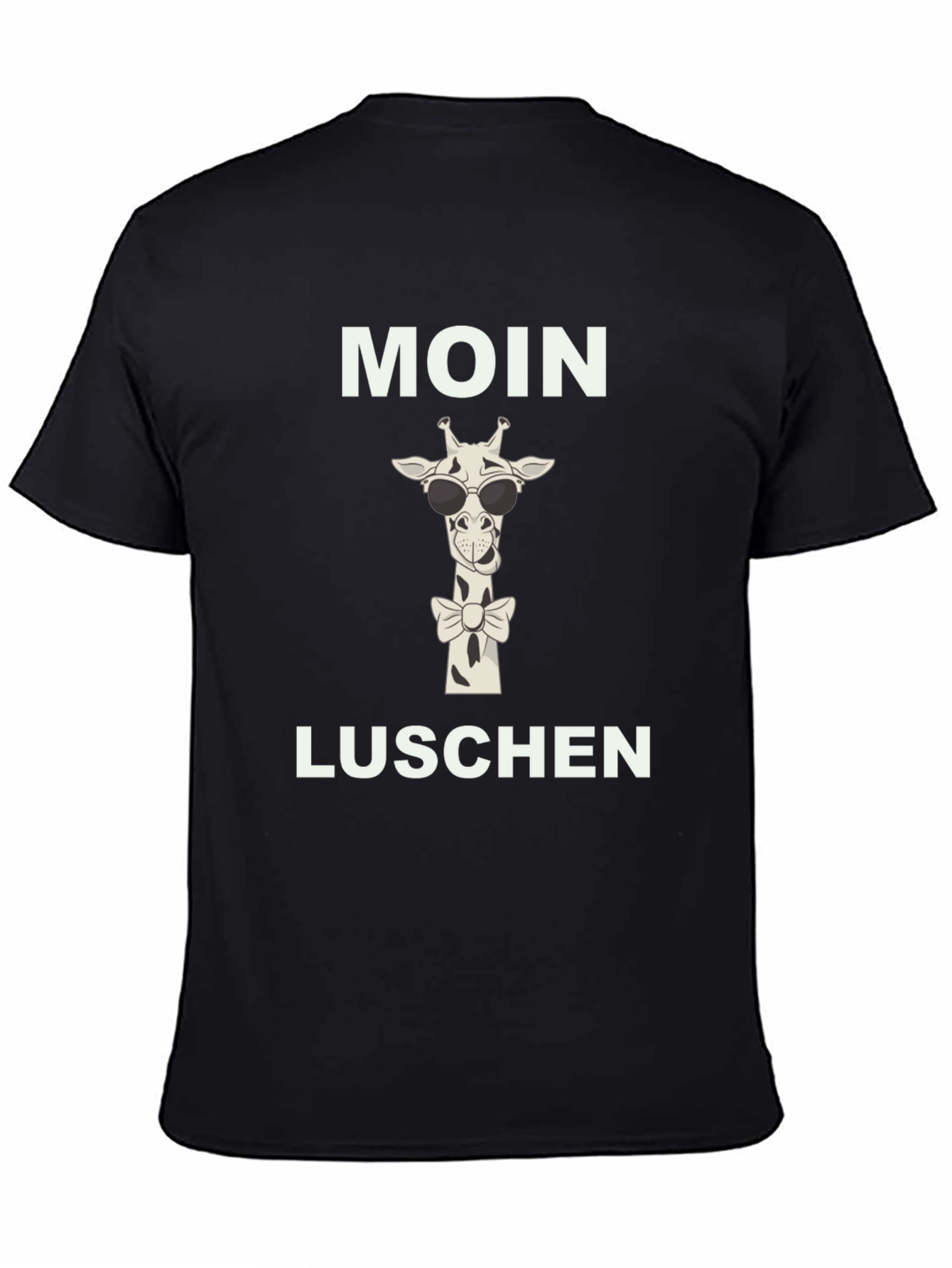 Black Moin Luschen Giraffe Graphic Tee view 4