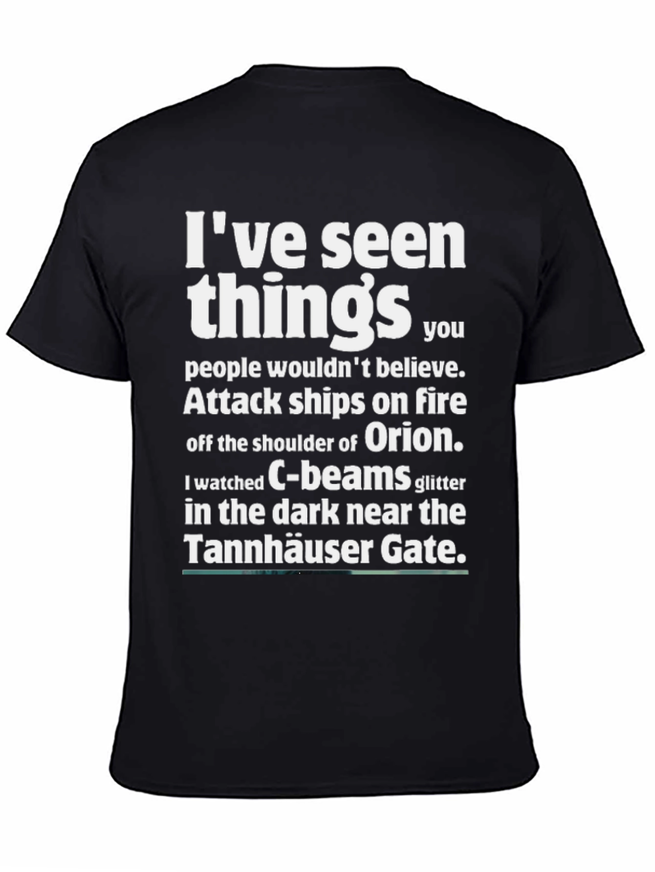 Black I've Seen Things Graphic T-Shirt view 4