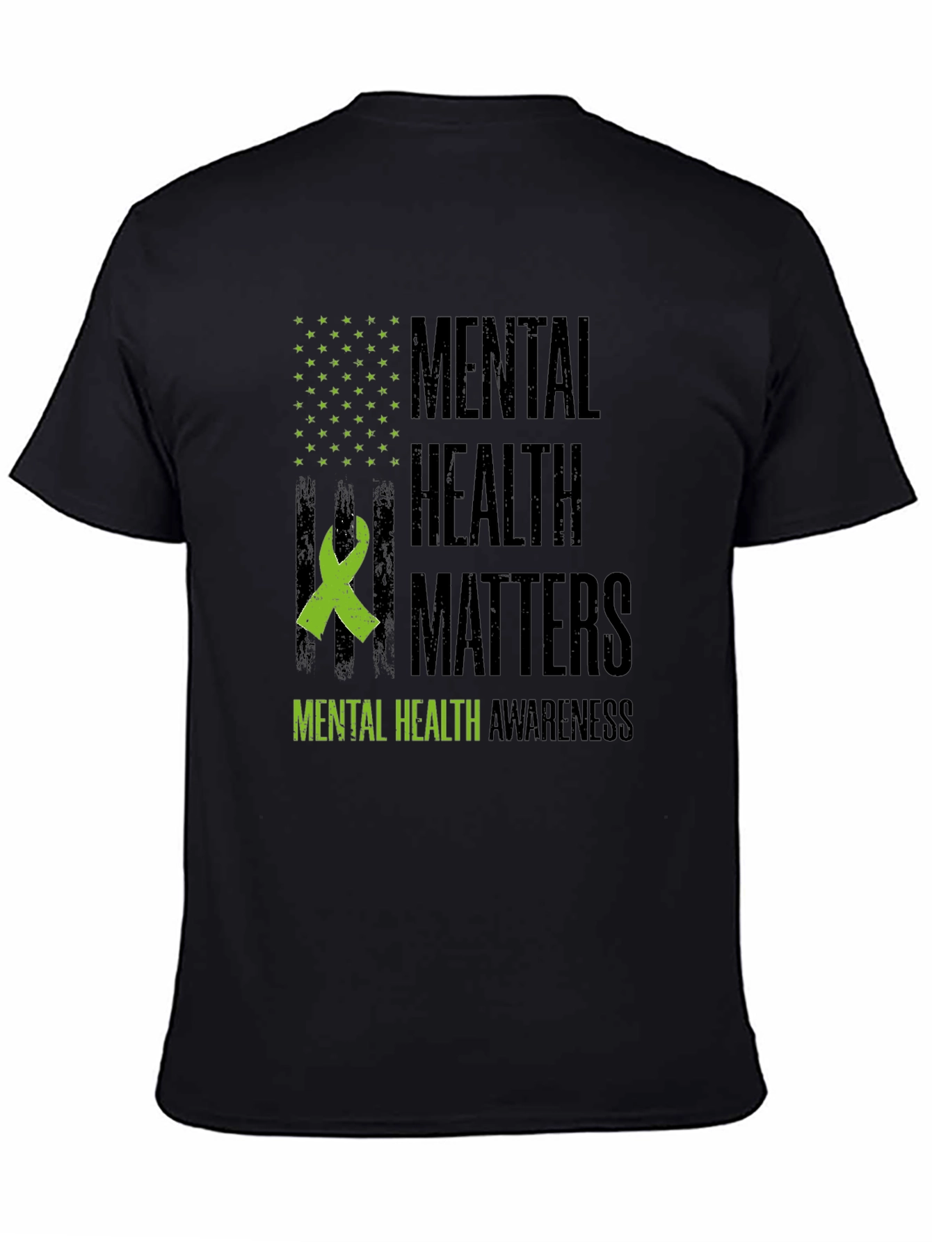 Black Mental Health Awareness T-Shirt view 4